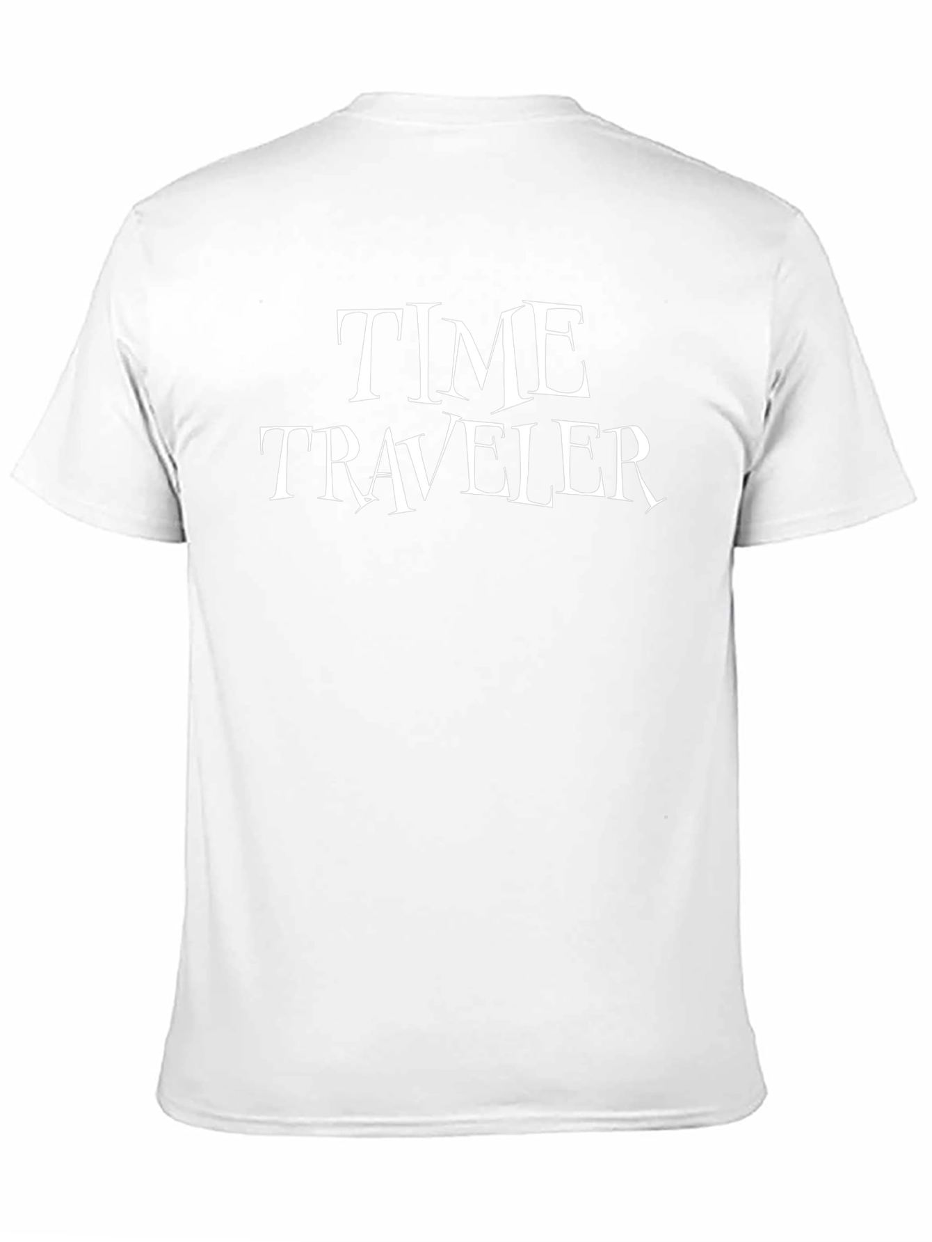 Time Traveler Black Graphic Tee - Novelty T-Shirt