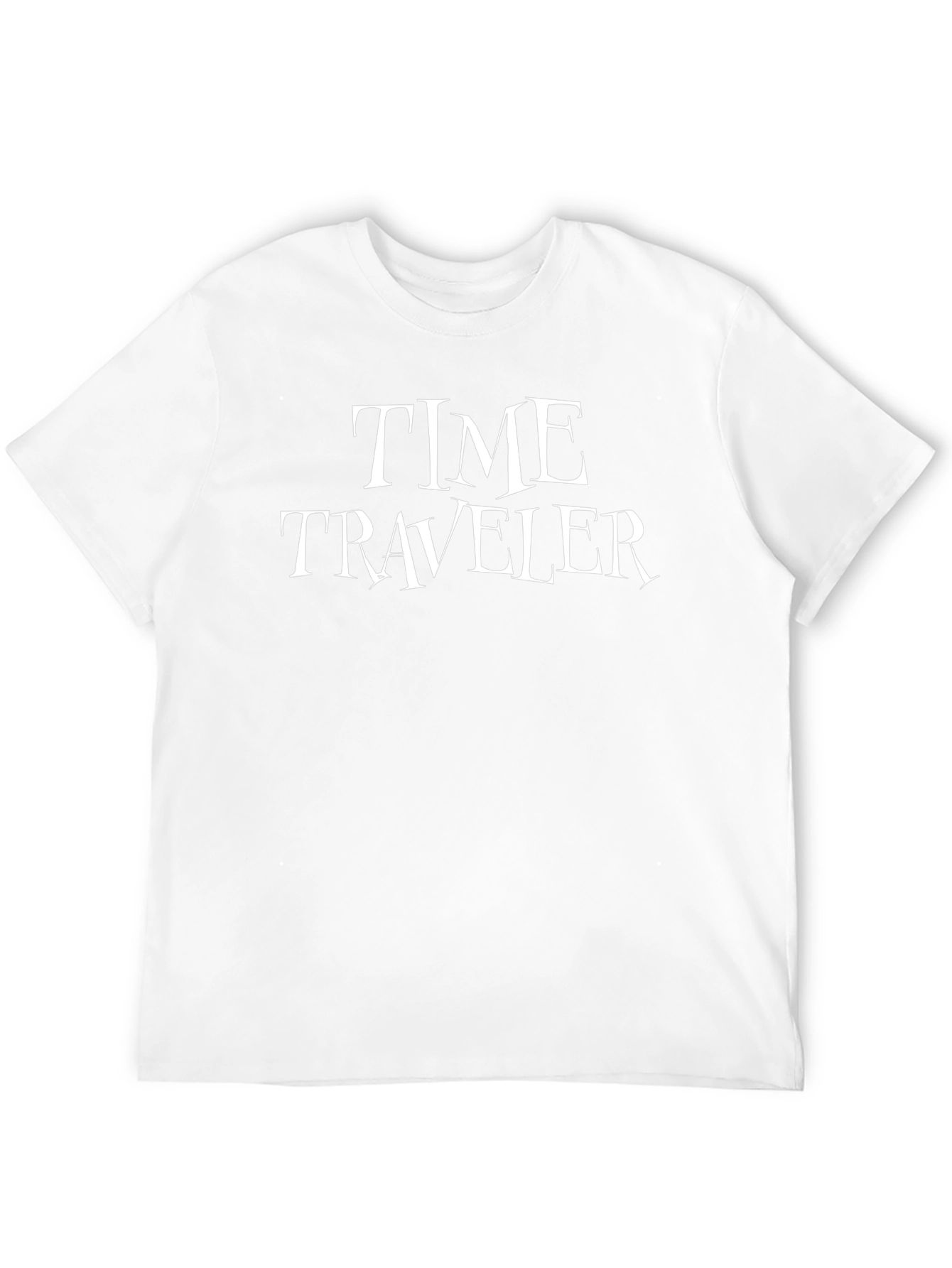 Time Traveler Black Graphic Tee - Novelty T-Shirt