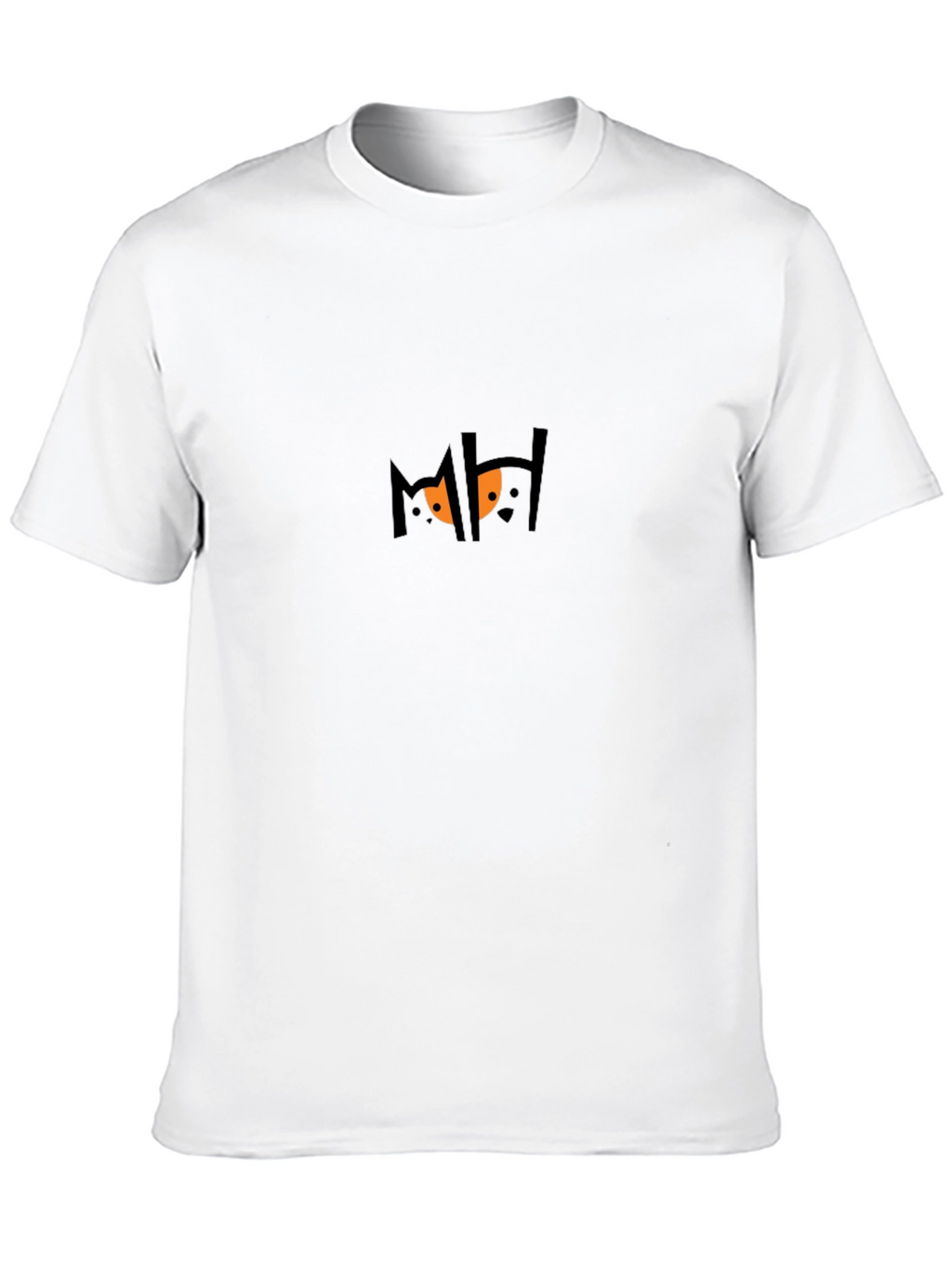 Mens Black Graphic Tee - Spooky Eyes Design