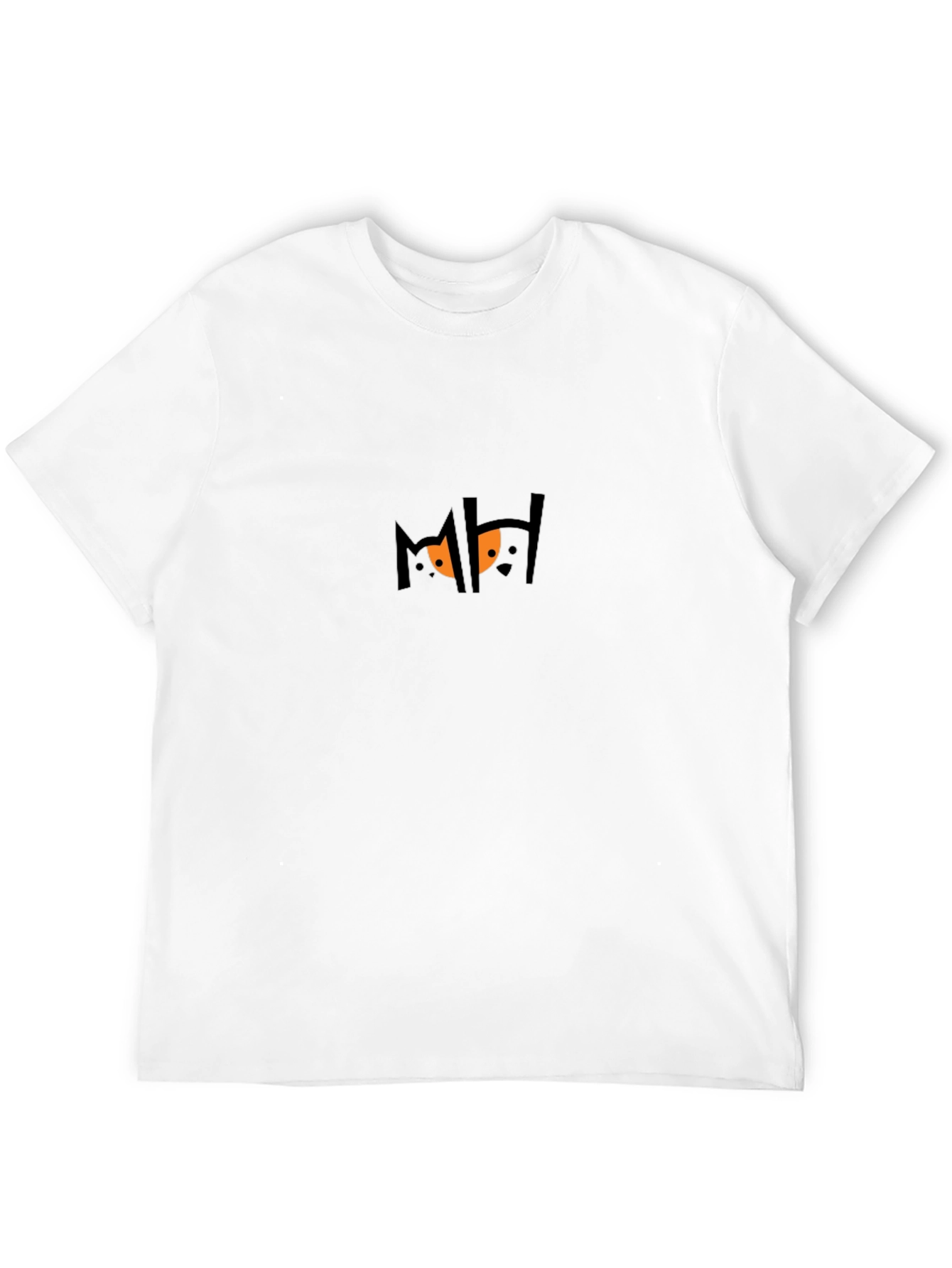 Mens Black Graphic Tee - Spooky Eyes Design