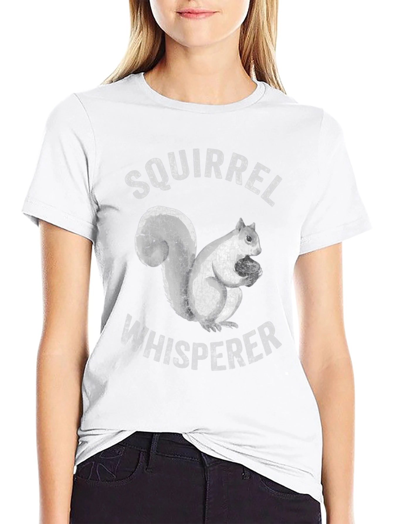 Squirrel Whisperer Graphic T-Shirt - Black