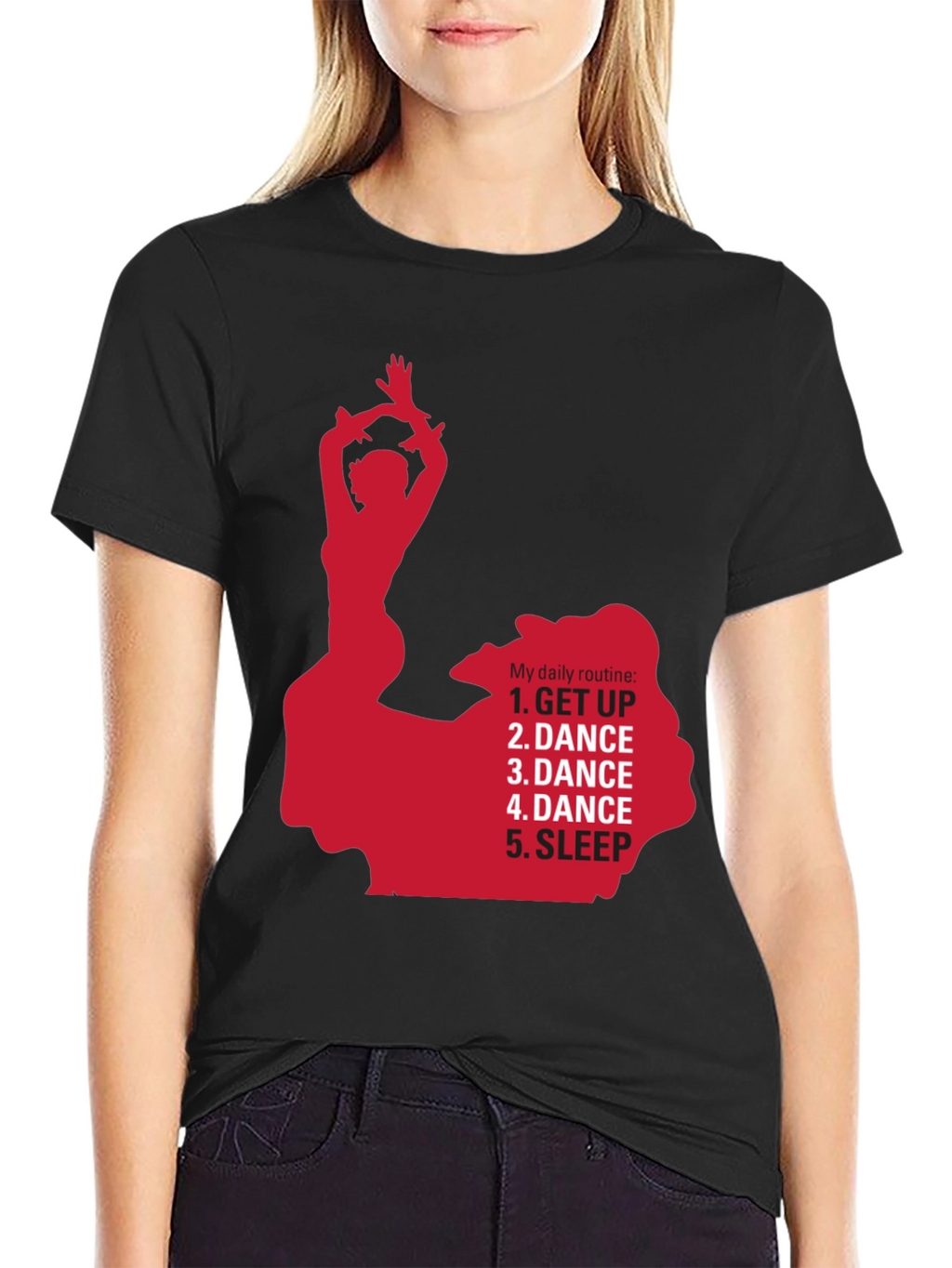 Dance Routine Graphic Tee - Dancers Daily Life Shirt
