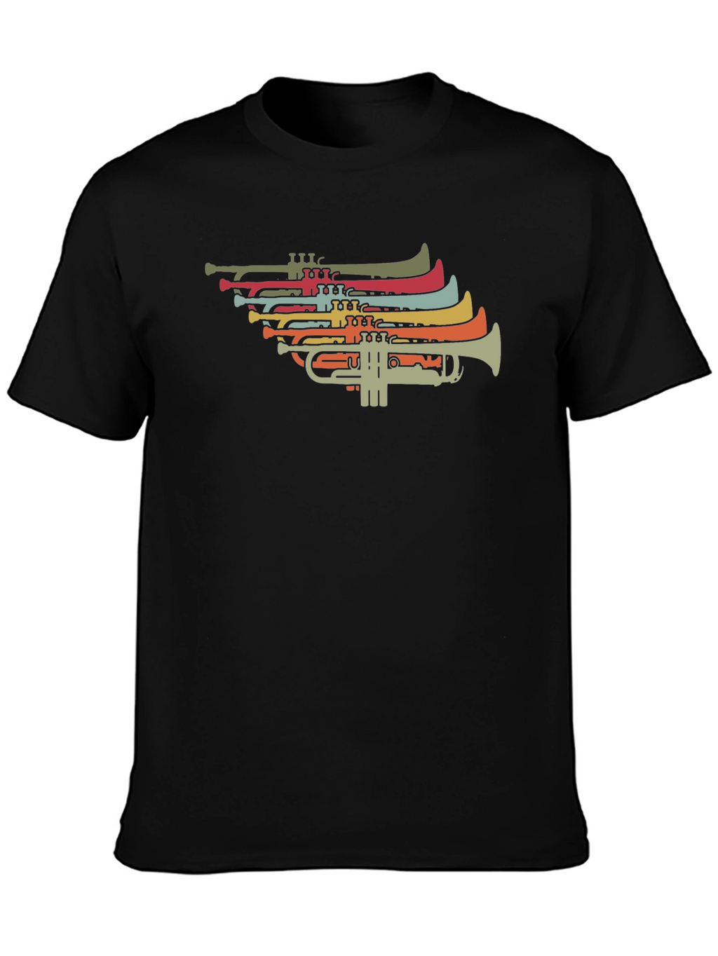 Retro Trumpet Graphic T-Shirt - Music Lover Tee