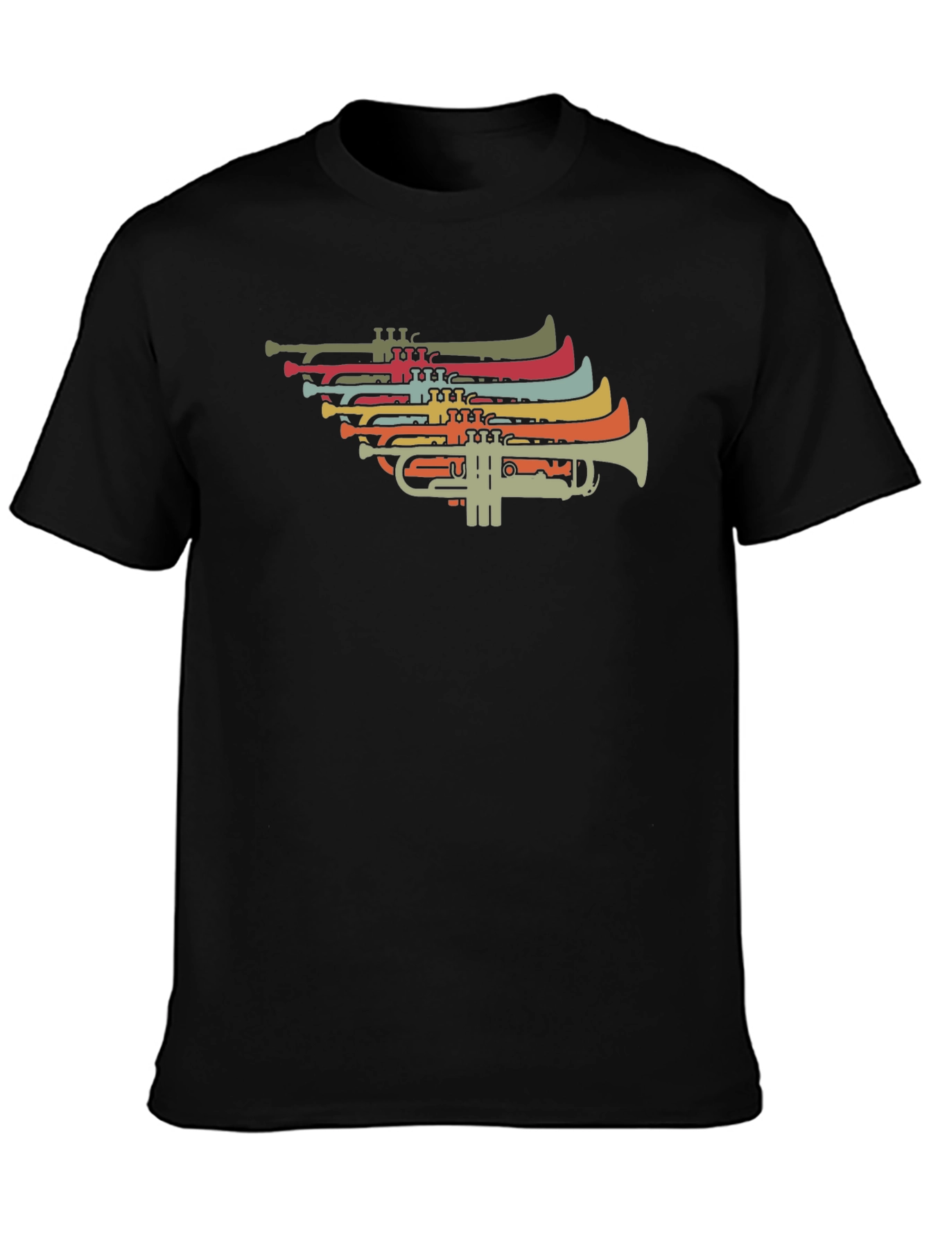 Retro Trumpet Graphic T-Shirt - Music Lover Tee