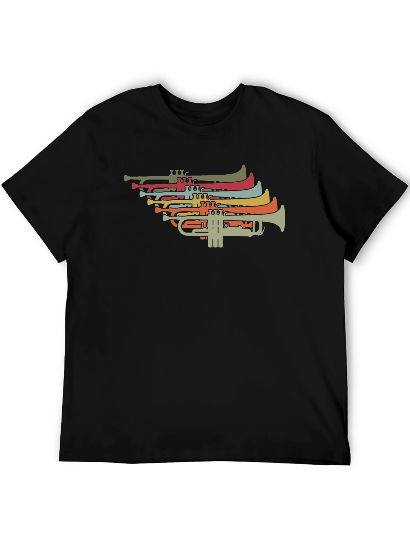 Retro Trumpet Graphic T-Shirt - Music Lover Tee