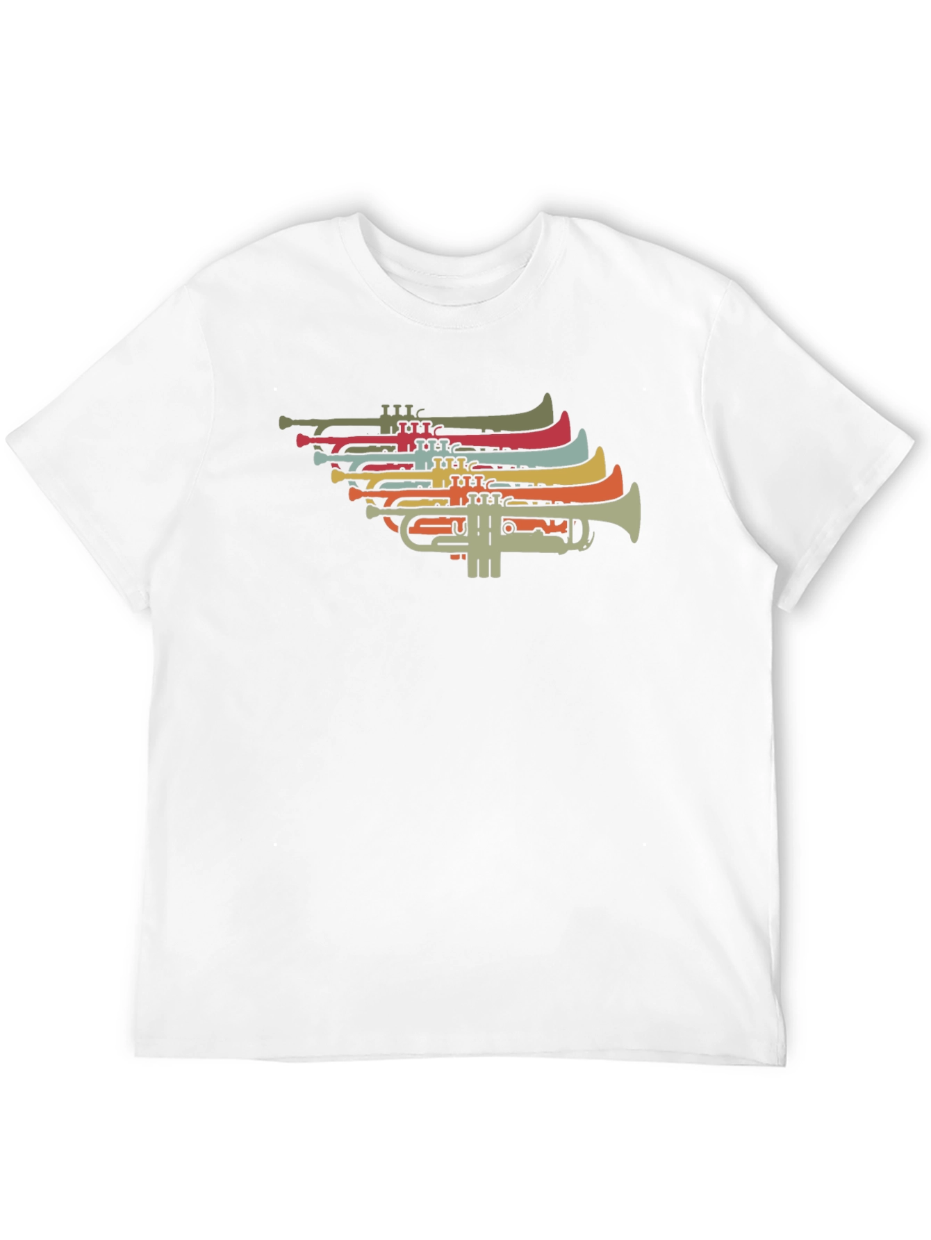 Retro Trumpet Graphic T-Shirt - Music Lover Tee