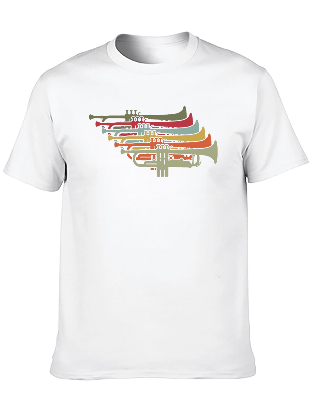 Retro Trumpet Graphic T-Shirt - Music Lover Tee