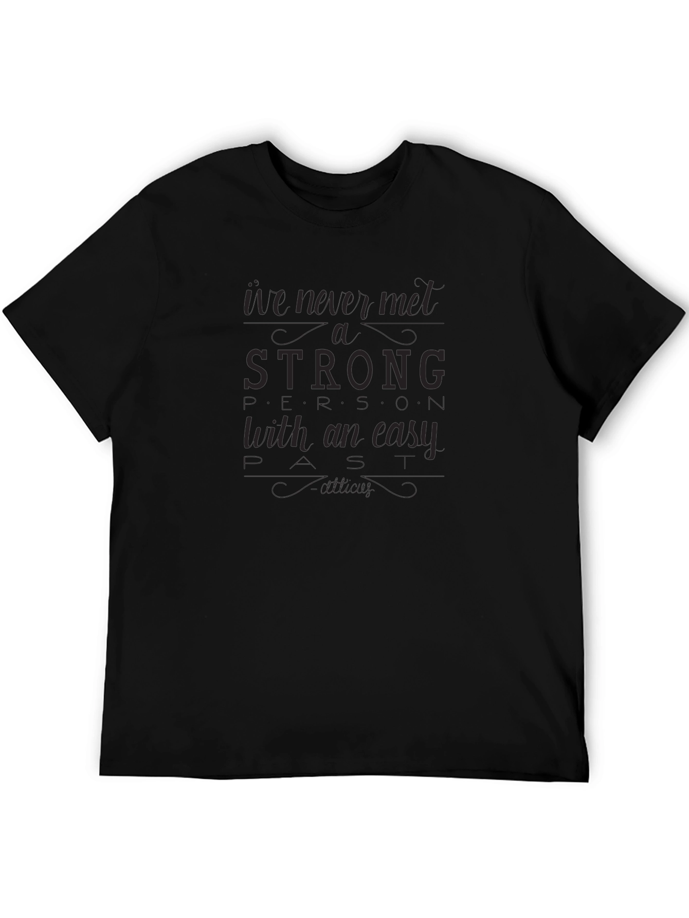 Strong Woman Black T-Shirt