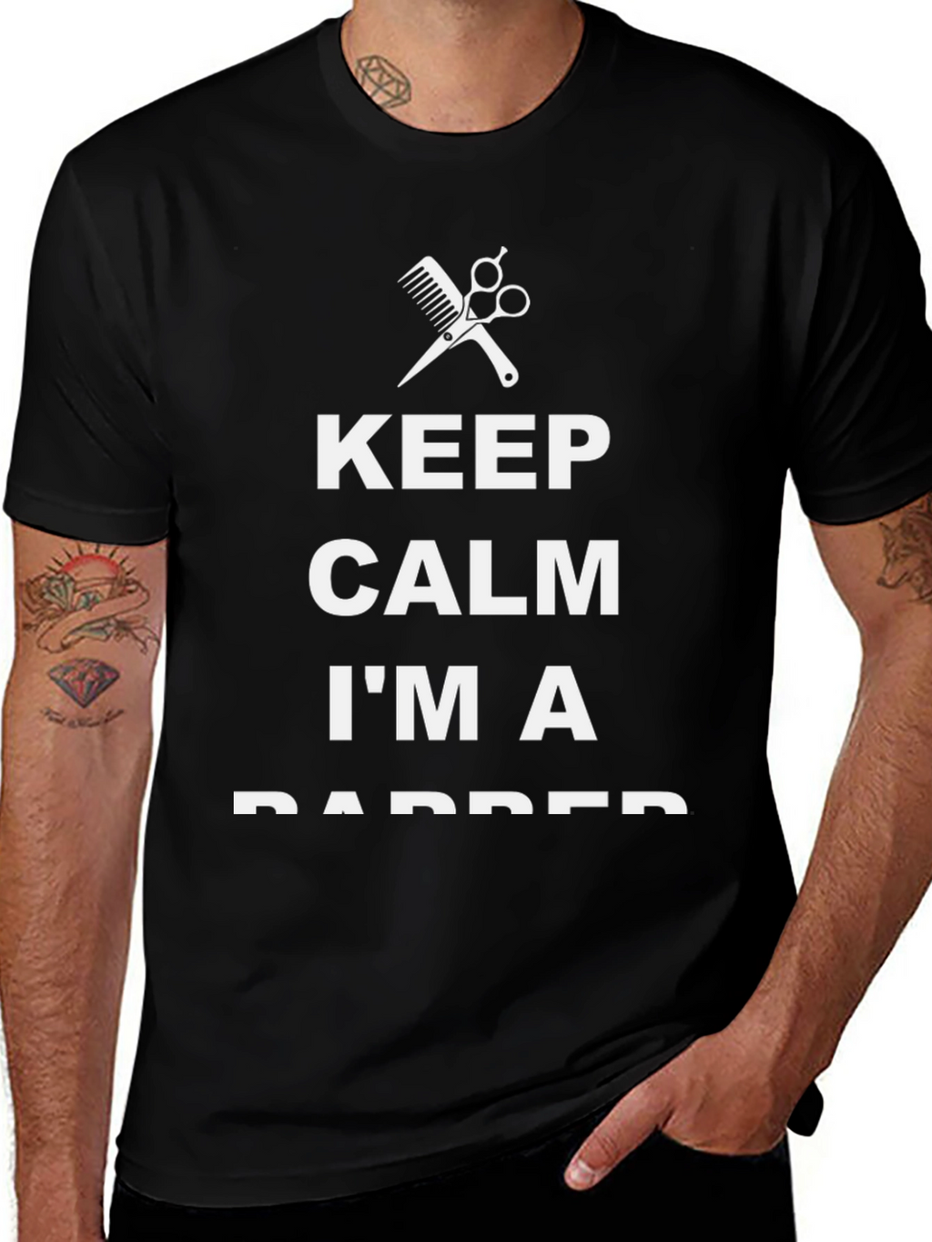 Keep Calm Im A Barber Graphic Tee