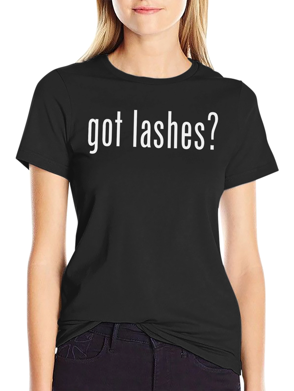 Got Lashes? Black Graphic T-Shirt