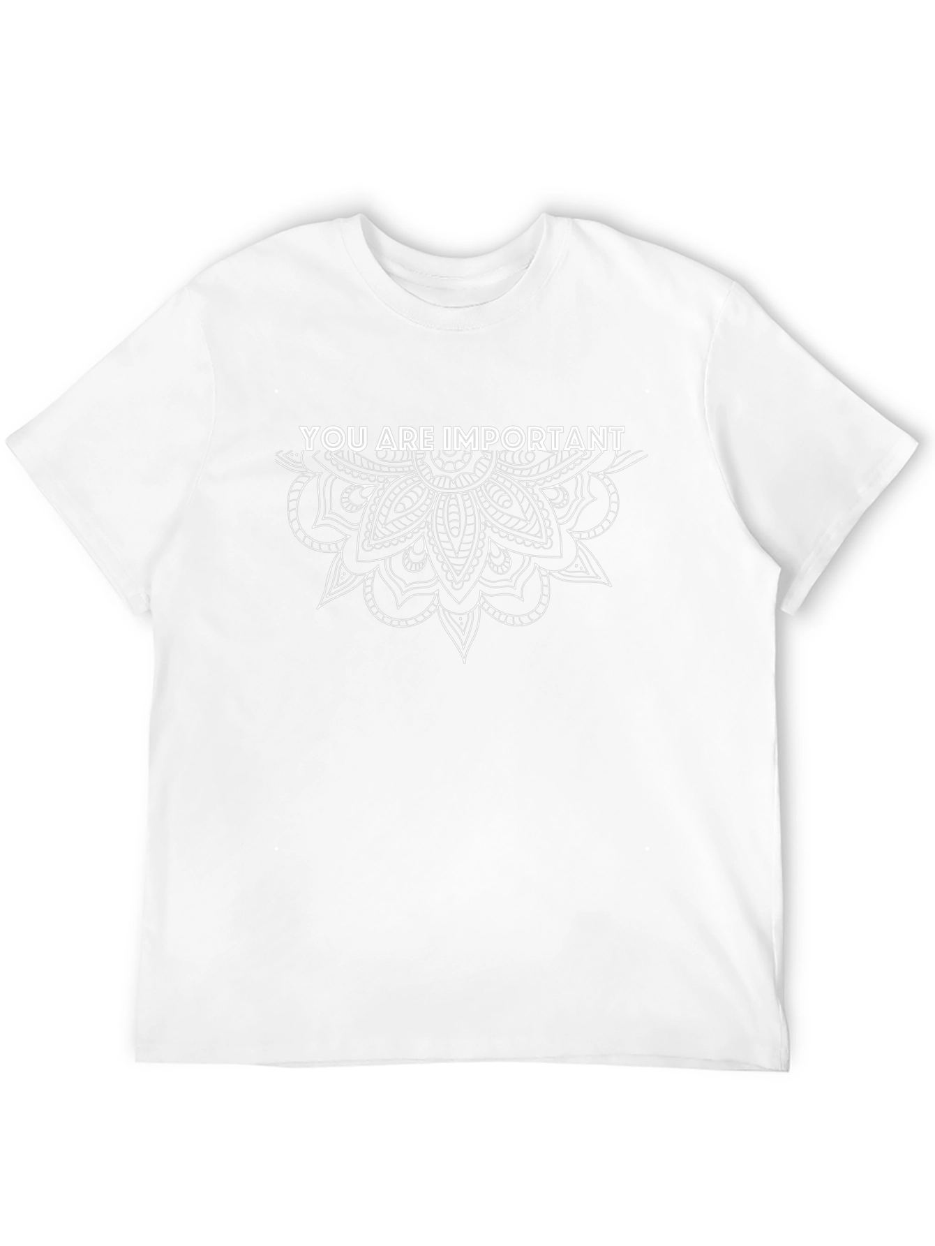 You Are Important Graphic Tee Black