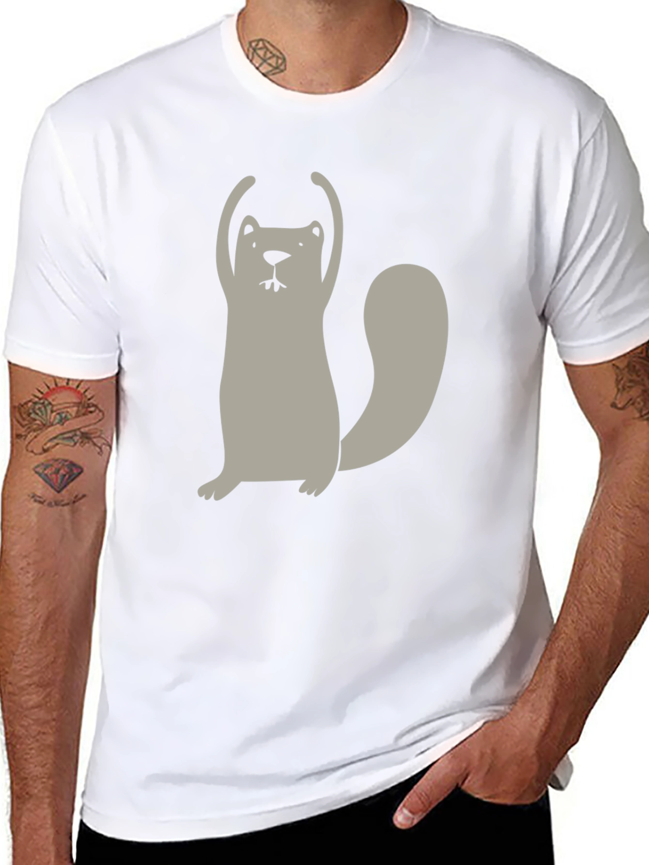 Funny Squirrel Graphic T-Shirt
