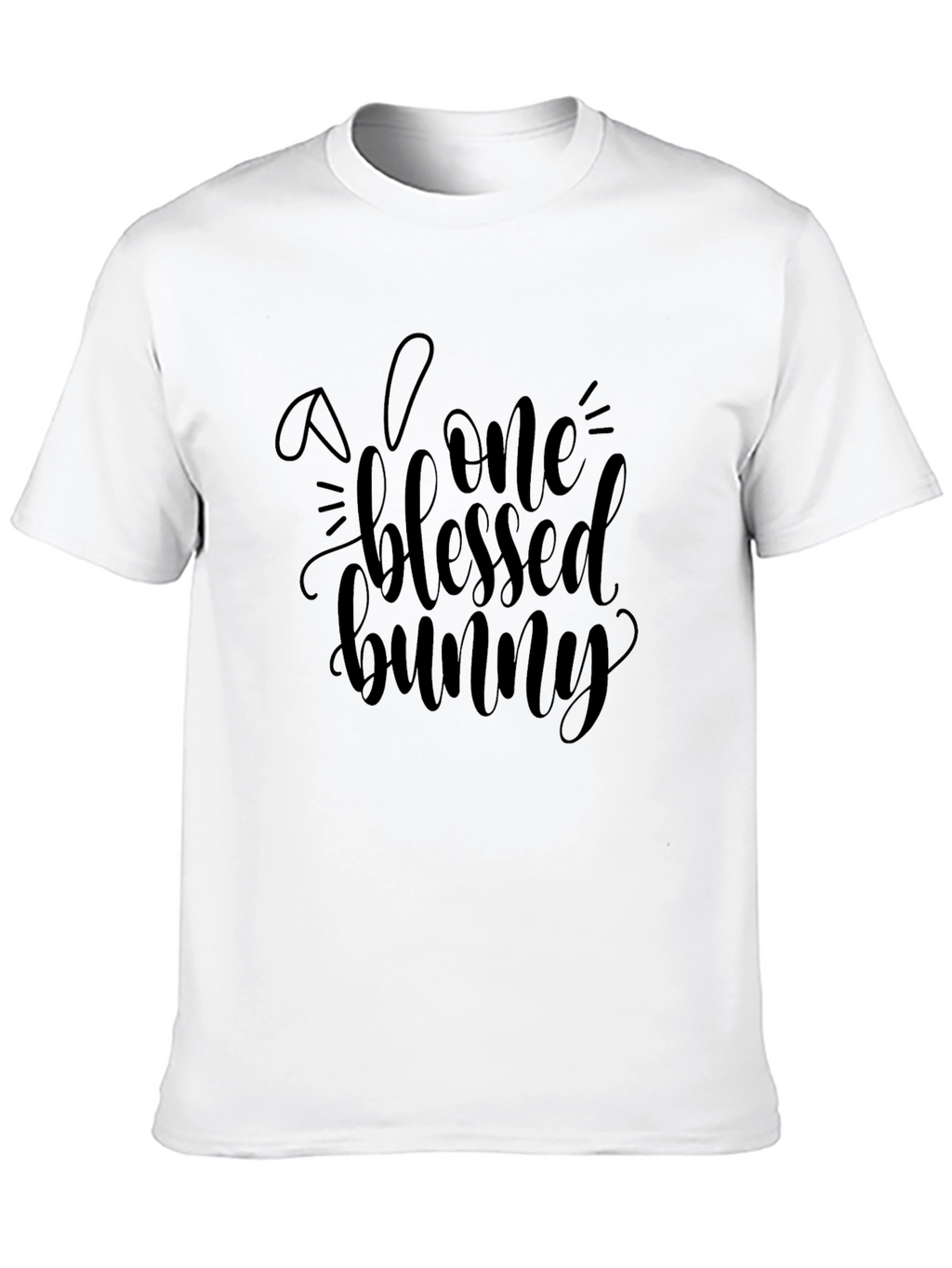 Blessed Bunny Graphic Tee - Soft Cotton Blend