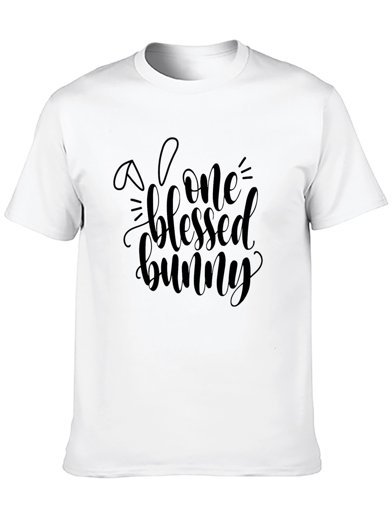 Blessed Bunny Graphic Tee - Soft Cotton Blend