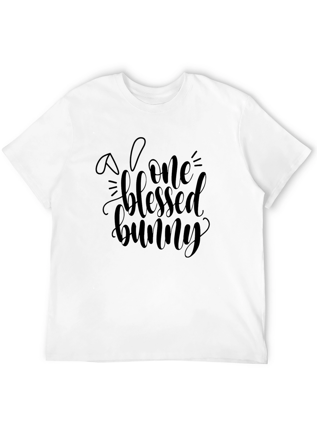 Blessed Bunny Graphic Tee - Soft Cotton Blend