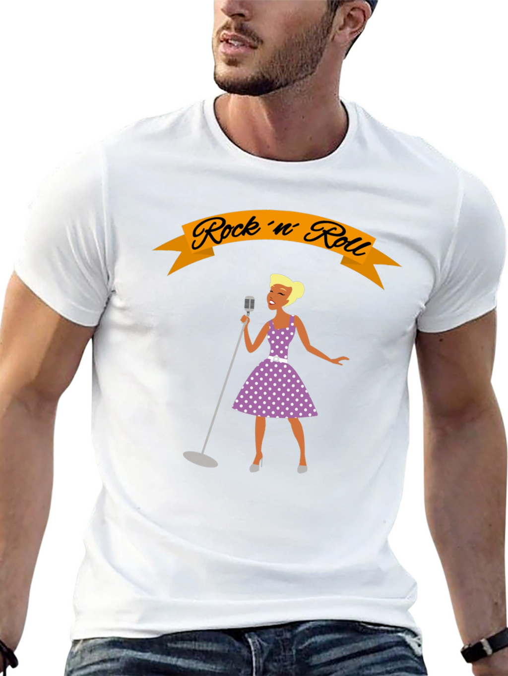 Rock n Roll Singer Graphic T-Shirt