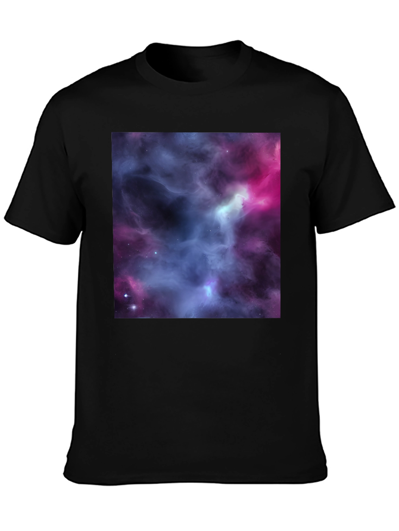 Nebula Print Black T-Shirt