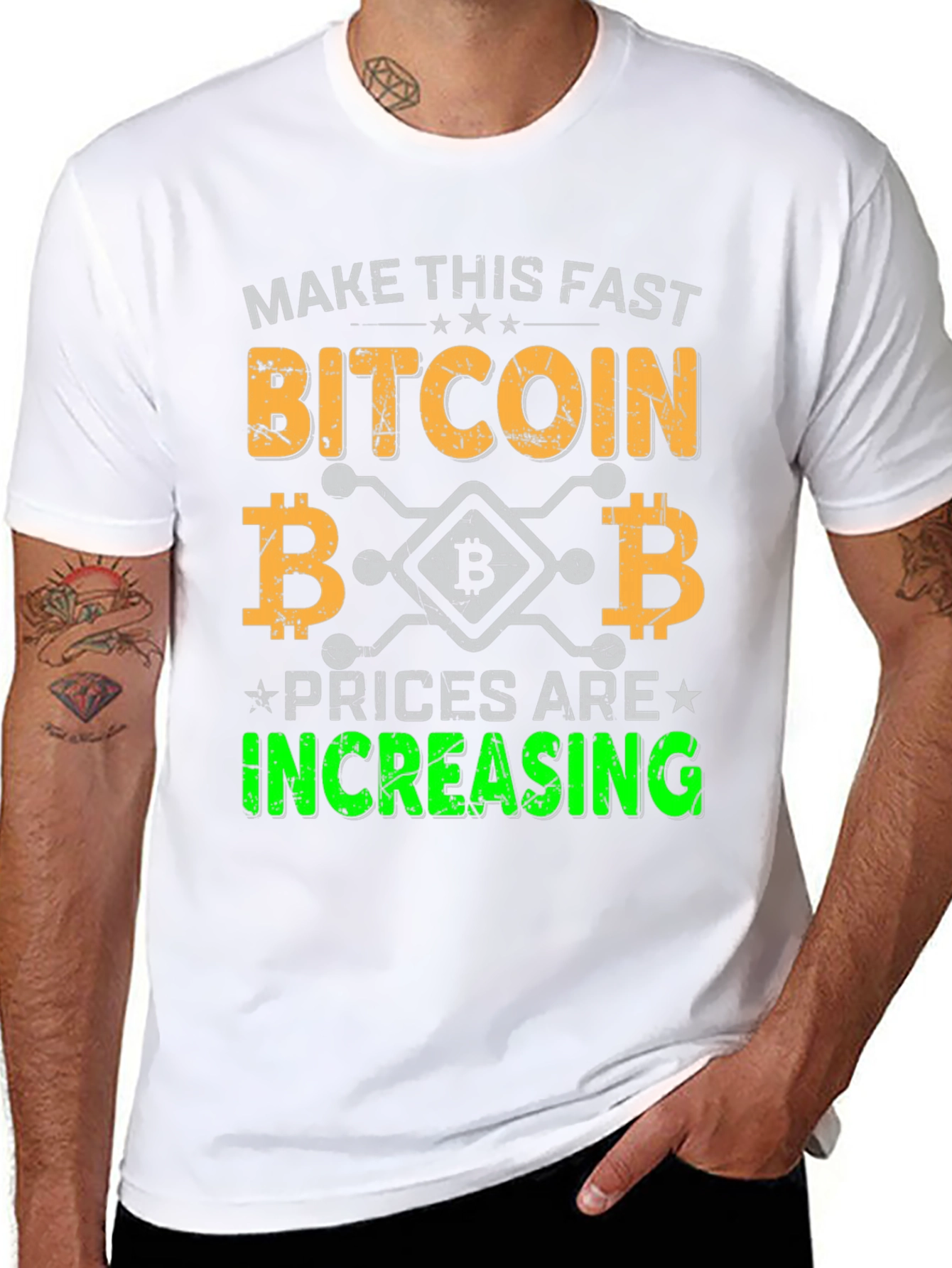 Bitcoin Increasing Prices Mens Tee