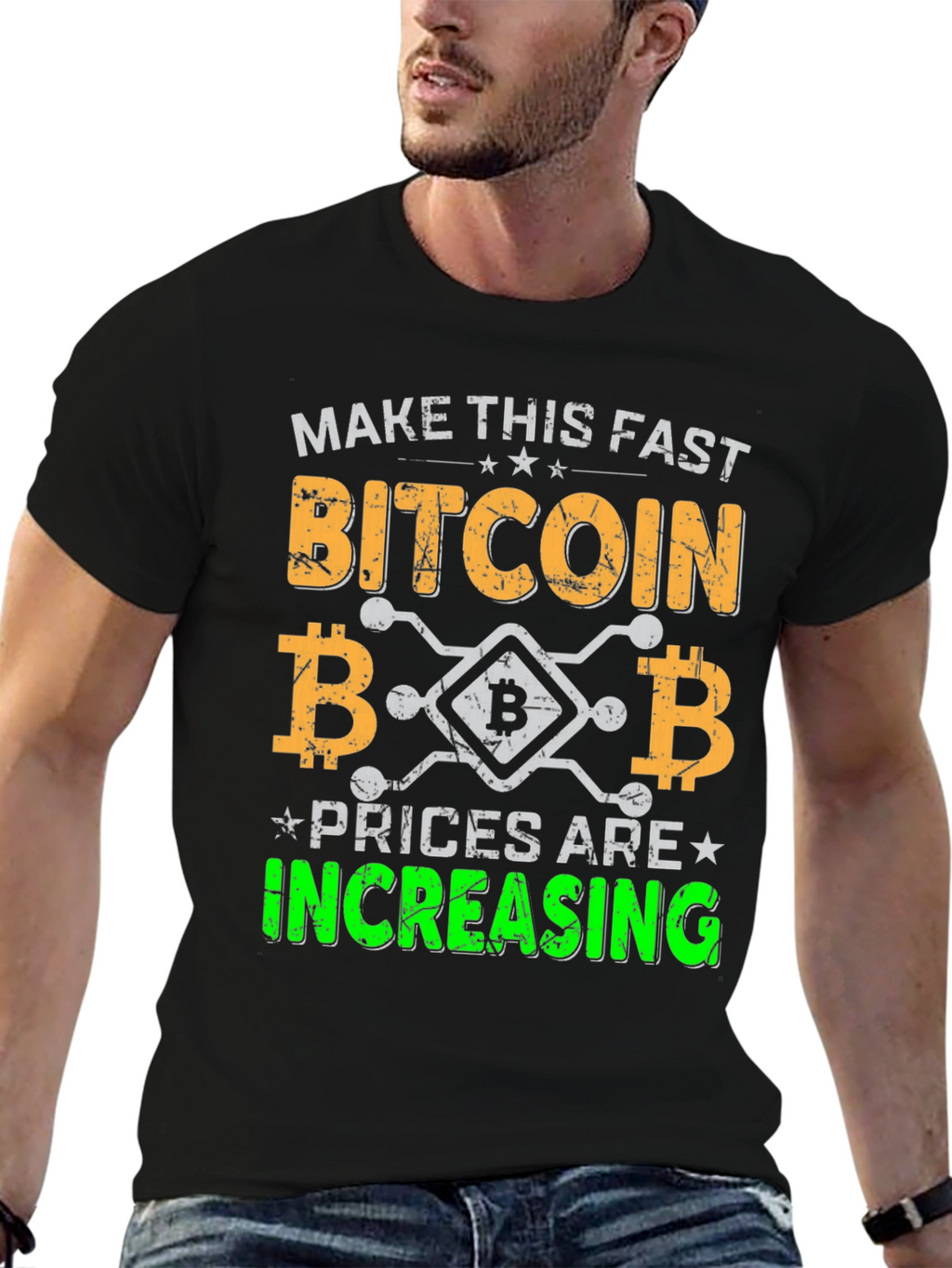 Bitcoin Increasing Prices Mens Tee
