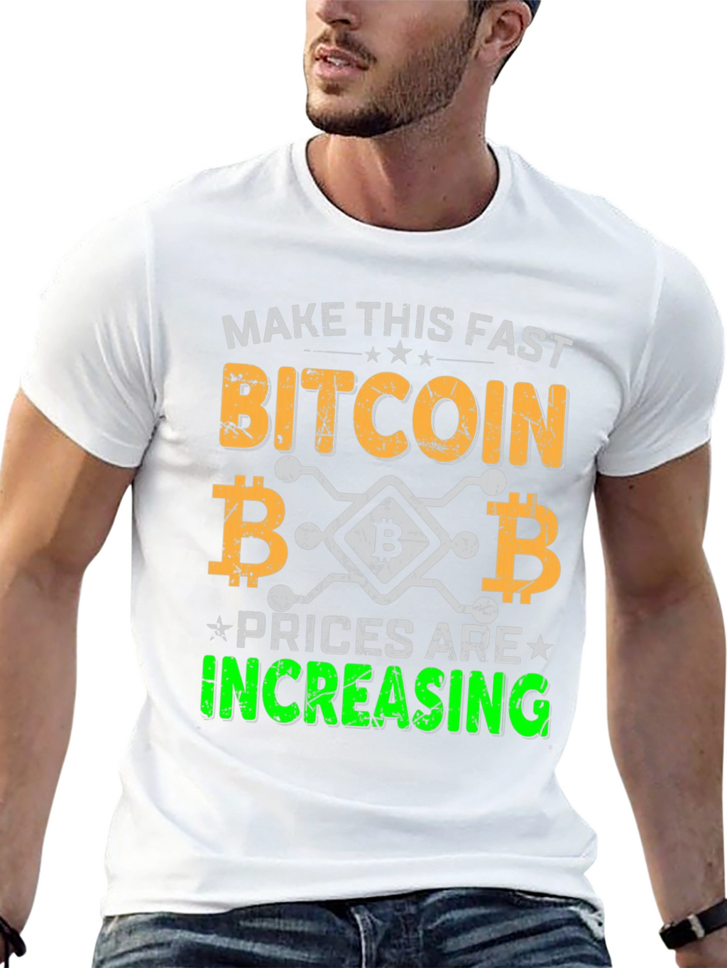Bitcoin Increasing Prices Mens Tee
