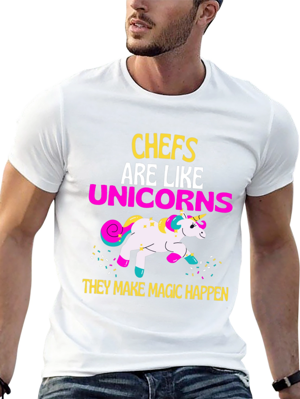 Chef Unicorn Graphic T-Shirt