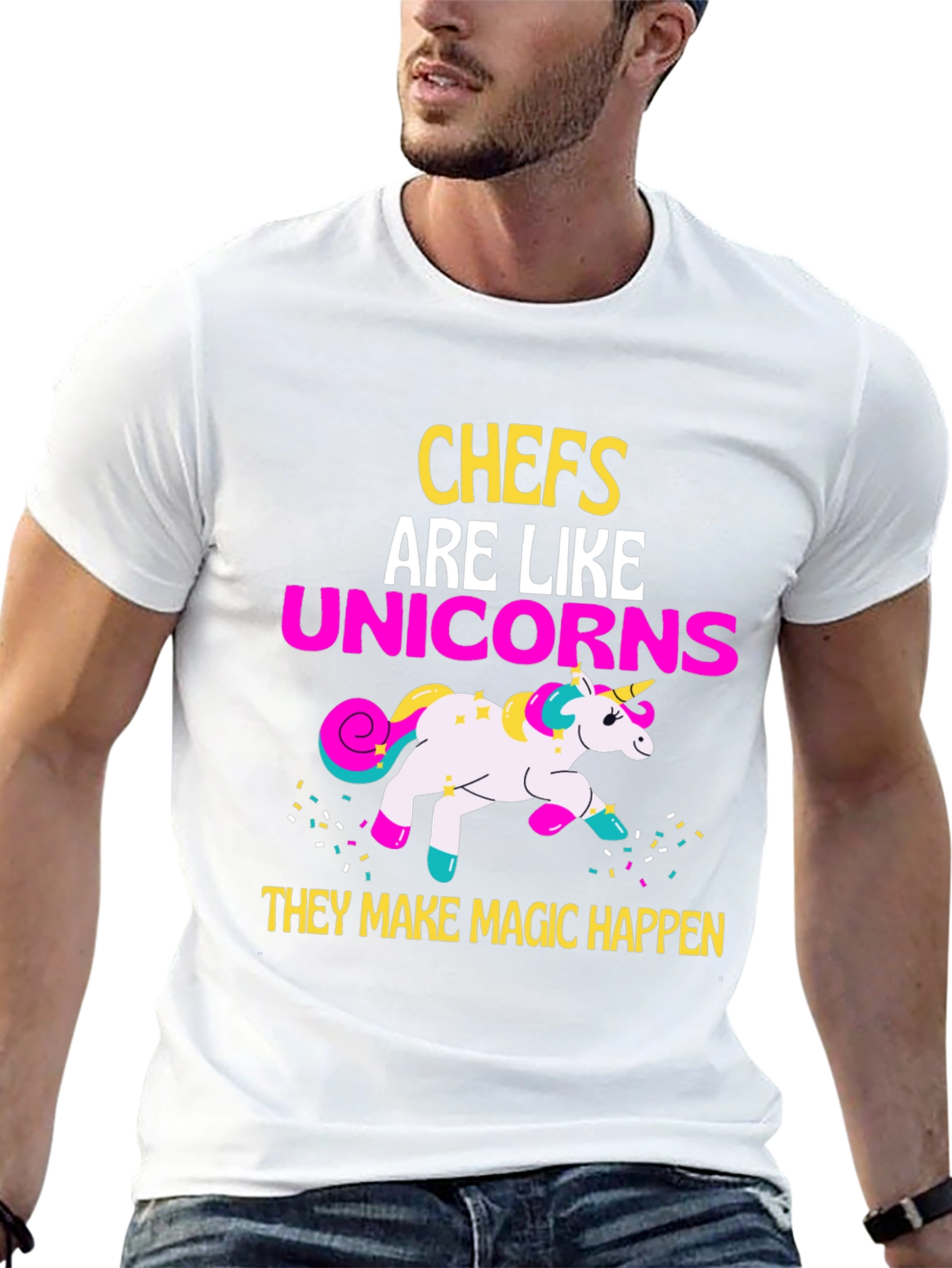 Chef Unicorn Graphic T-Shirt