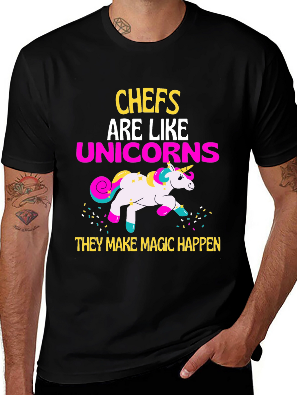 Chef Unicorn Graphic T-Shirt