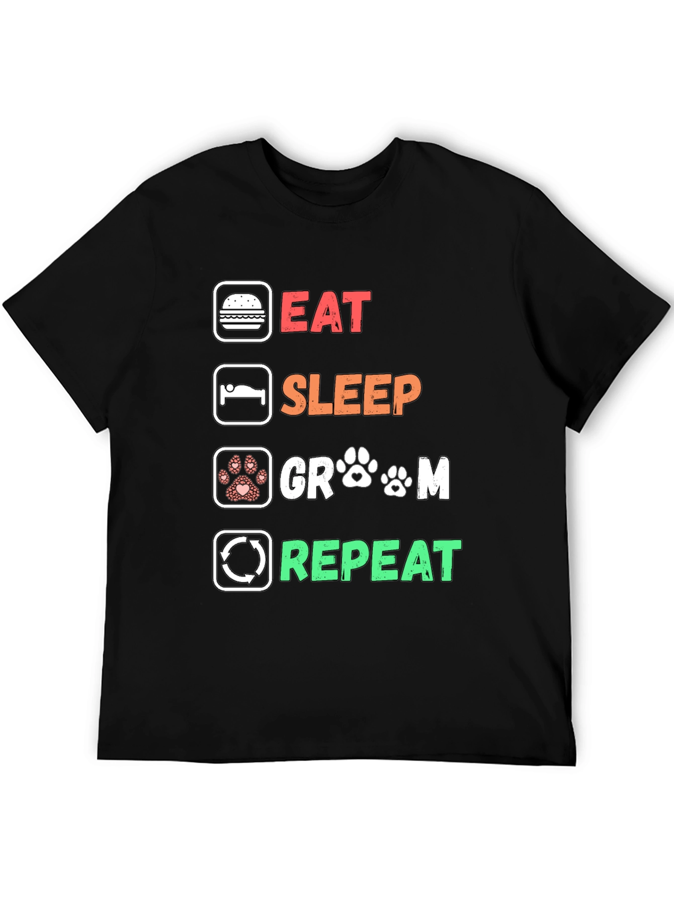 Eat Sleep Groom Repeat T-Shirt