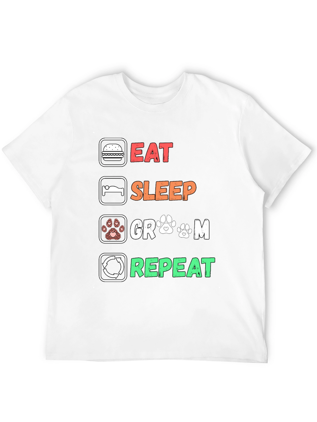 Eat Sleep Groom Repeat T-Shirt