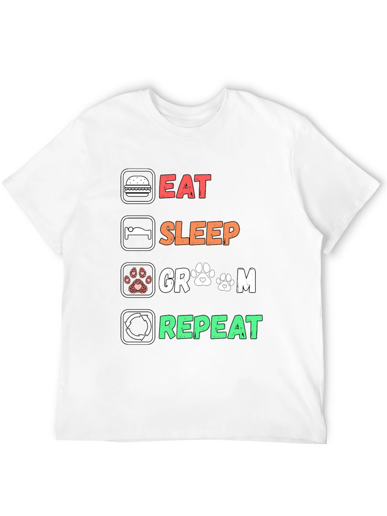 Eat Sleep Groom Repeat T-Shirt