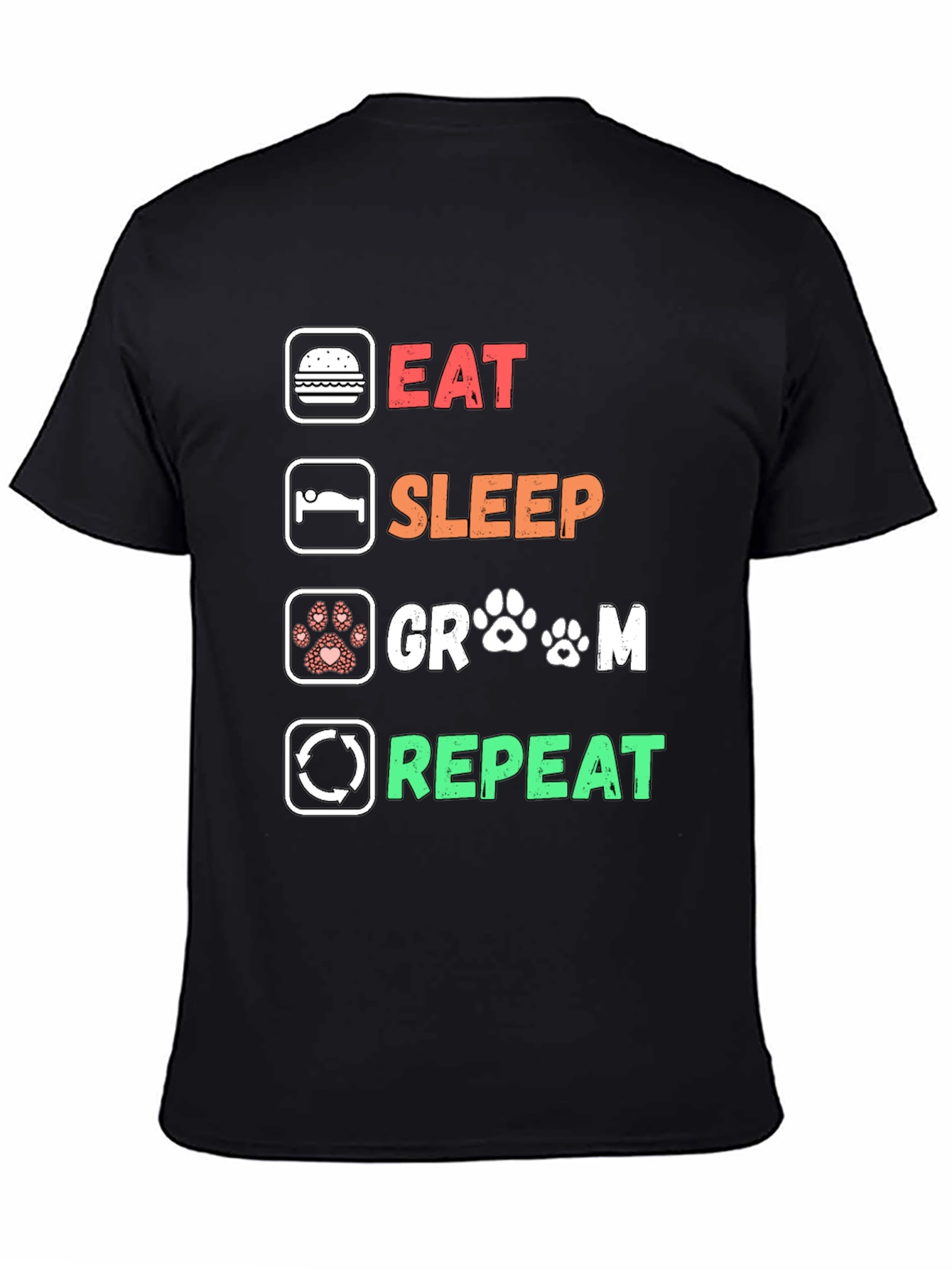 Eat Sleep Groom Repeat T-Shirt