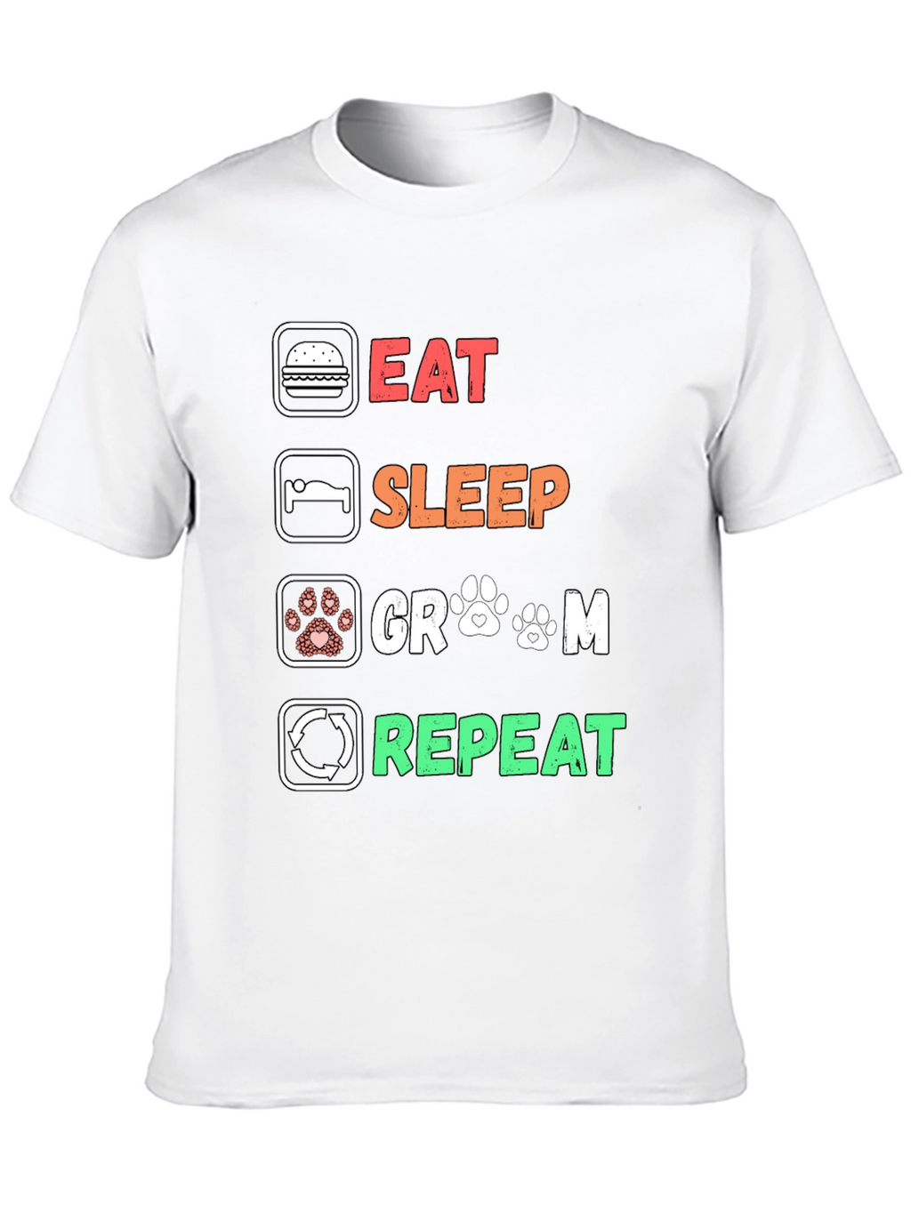 Eat Sleep Groom Repeat T-Shirt