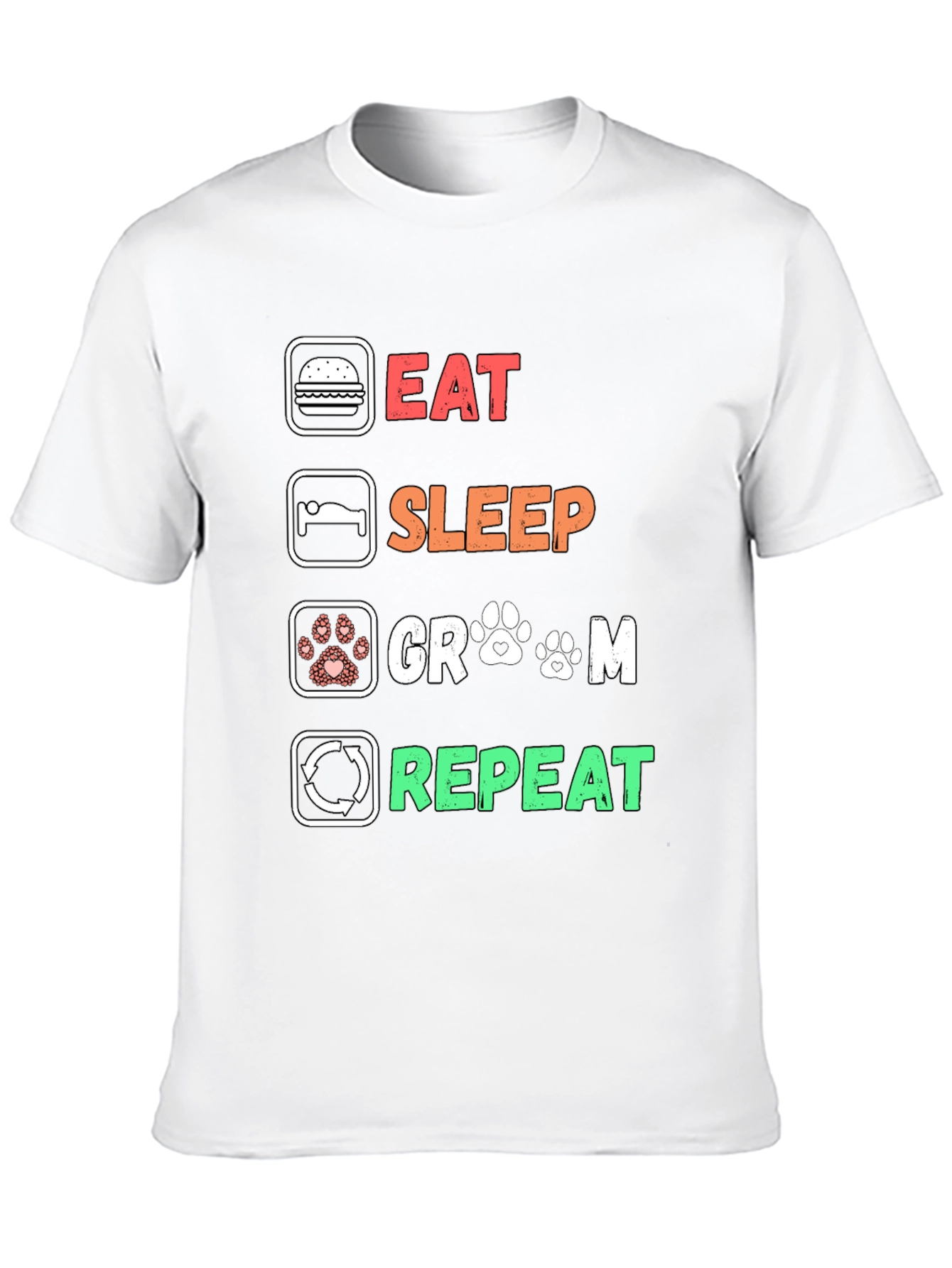 Eat Sleep Groom Repeat T-Shirt