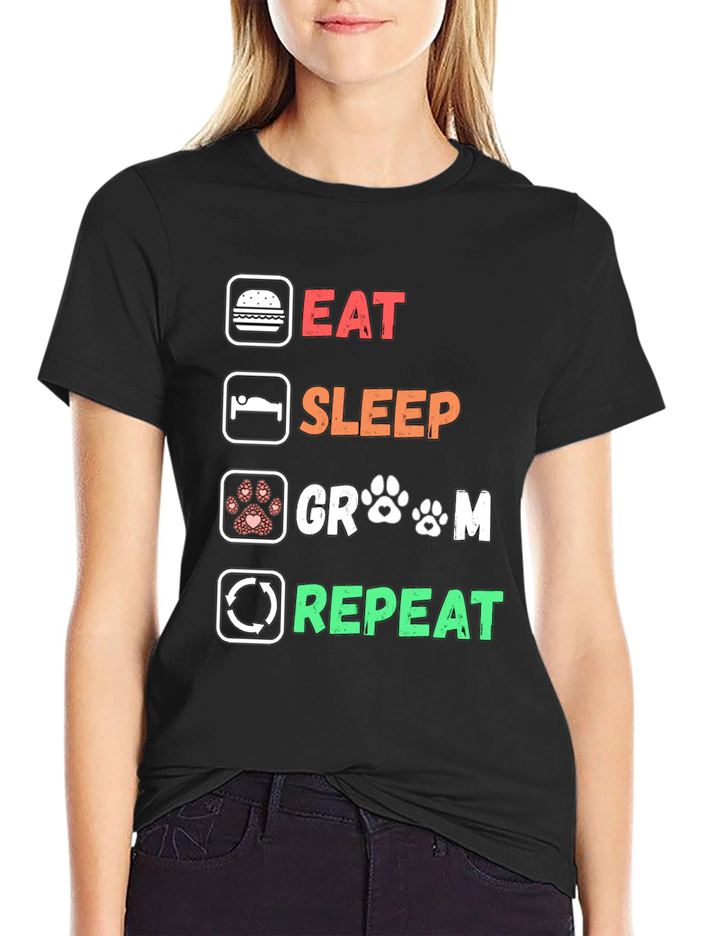 Eat Sleep Groom Repeat T-Shirt