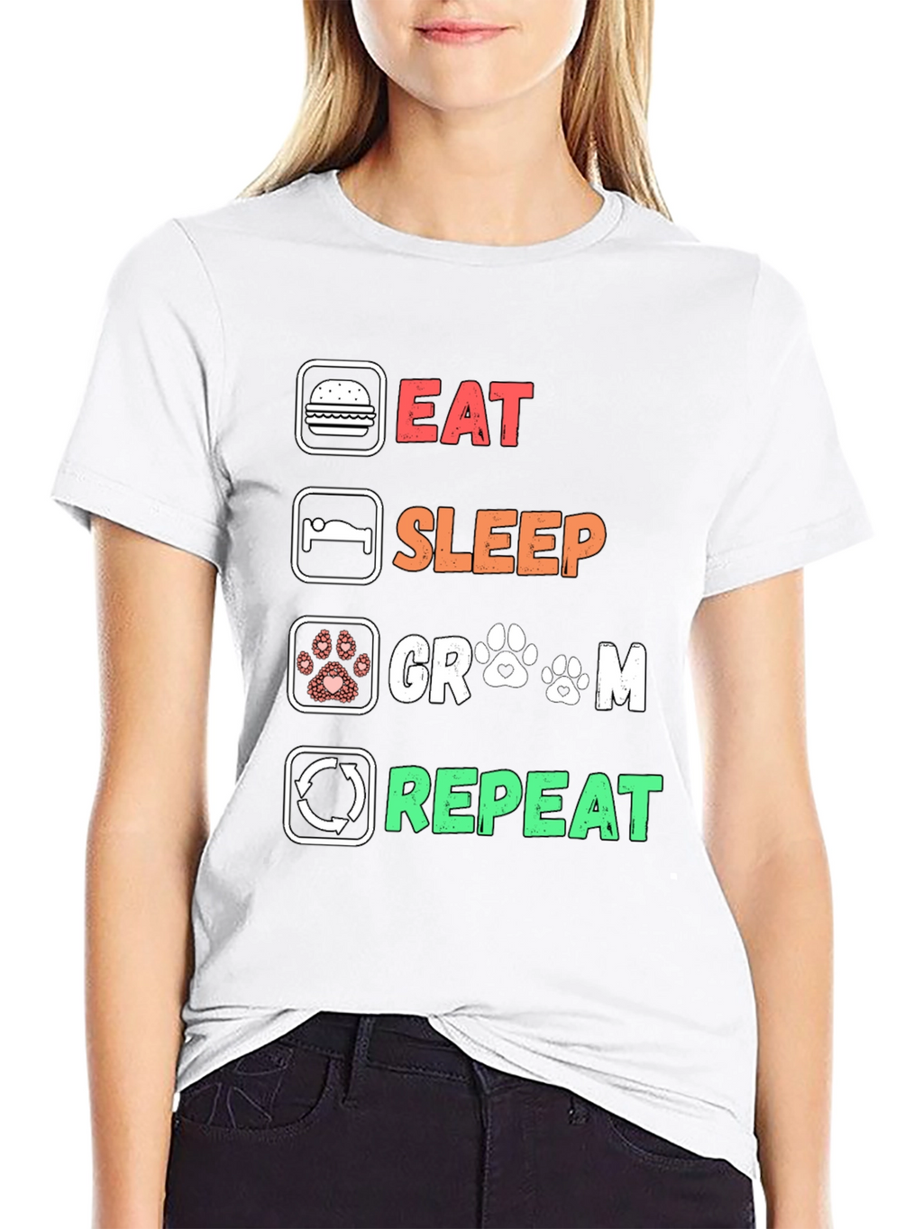 Eat Sleep Groom Repeat T-Shirt
