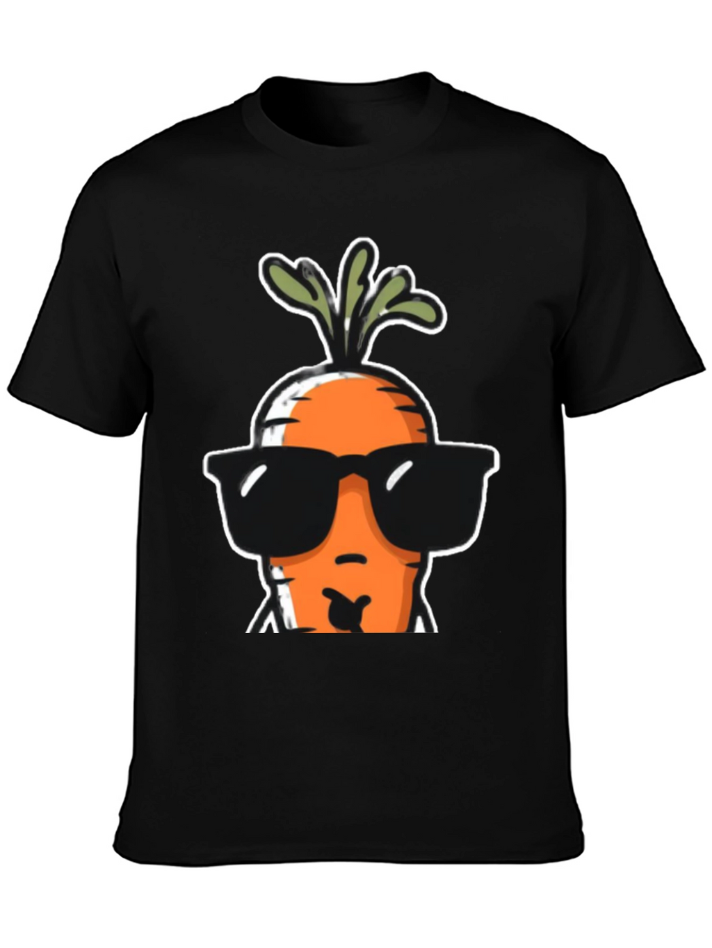Cool Carrot Graphic Tee - Black