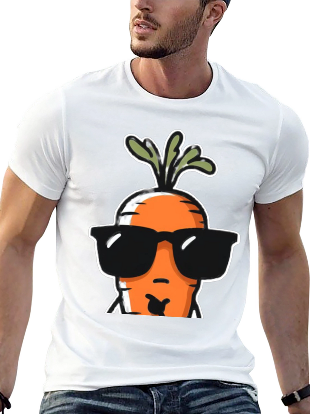 Cool Carrot Graphic Tee - Black