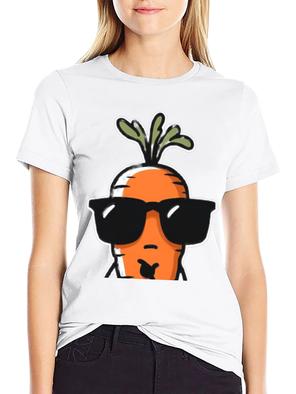 Cool Carrot Graphic Tee - Black