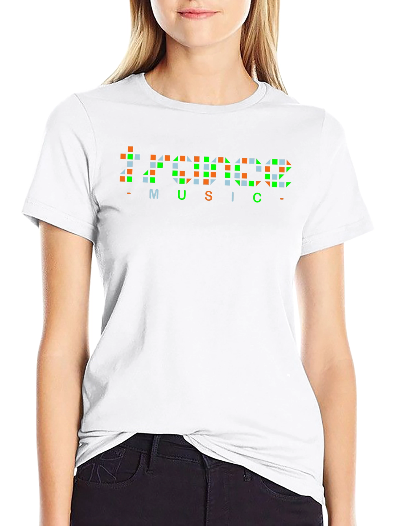 Trance Music T-Shirt - Pixelated Design