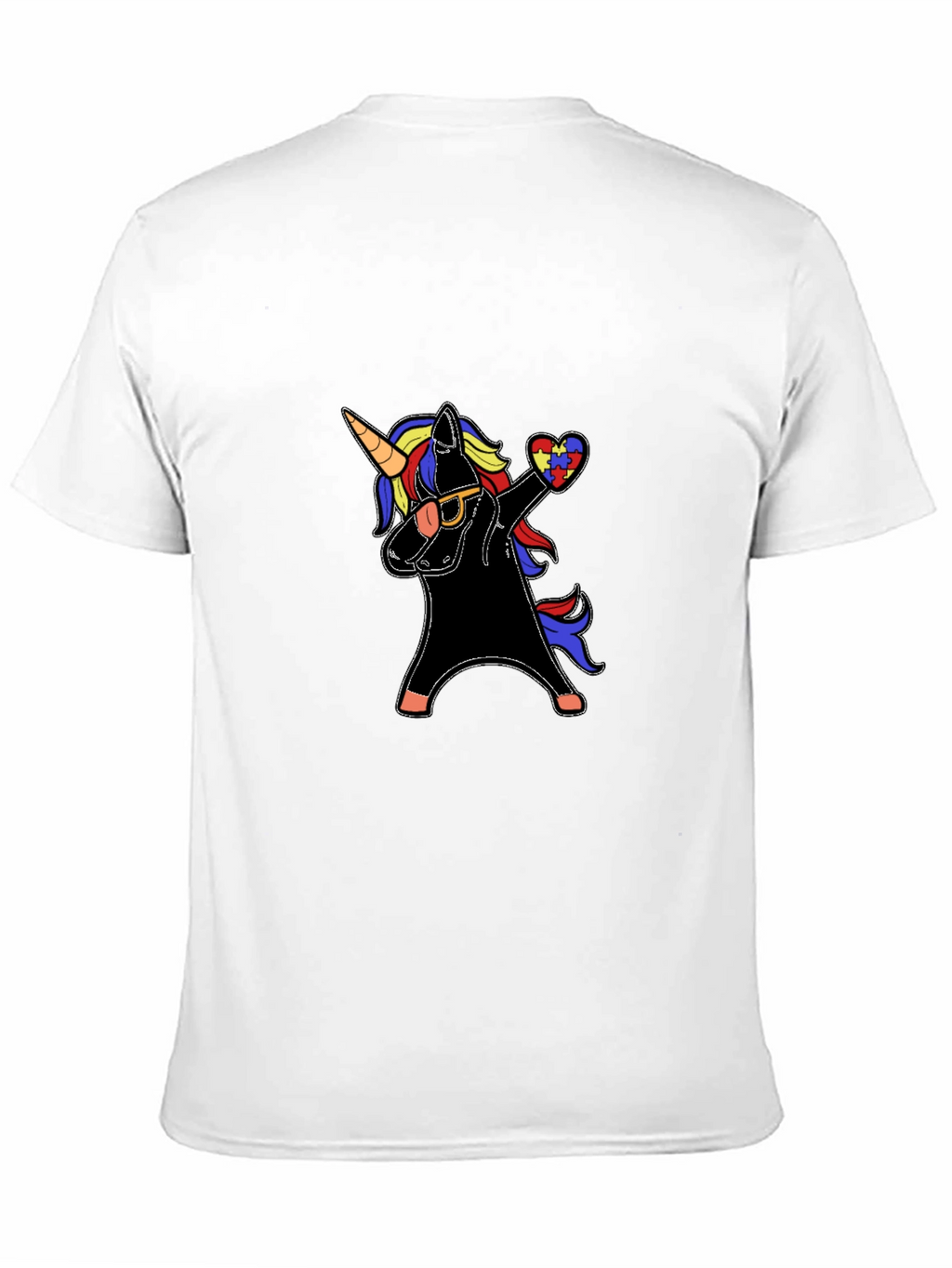 Unicorn Autism Awareness Dabbing T-Shirt