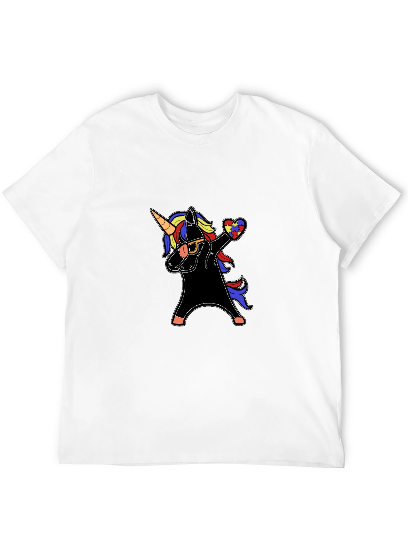Unicorn Autism Awareness Dabbing T-Shirt