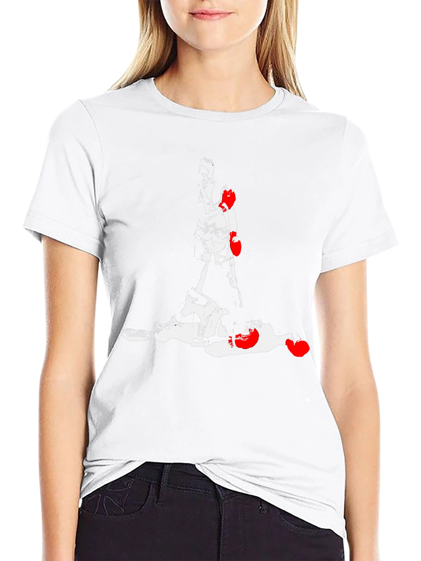 Boxing Graphic Tee - Knockout Design Mens Black T-Shirt