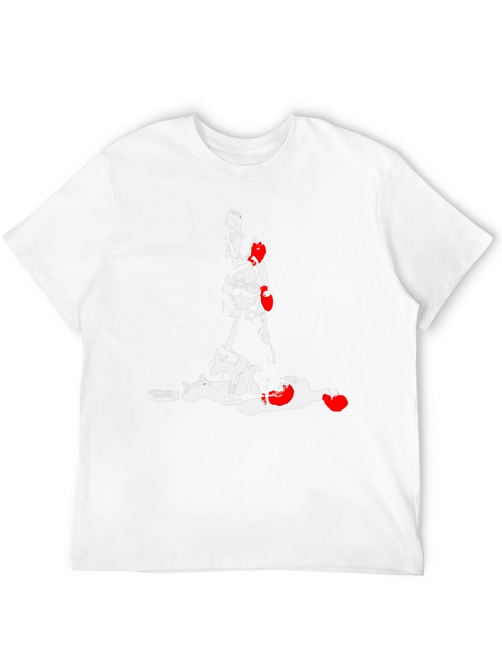 Boxing Graphic Tee - Knockout Design Mens Black T-Shirt