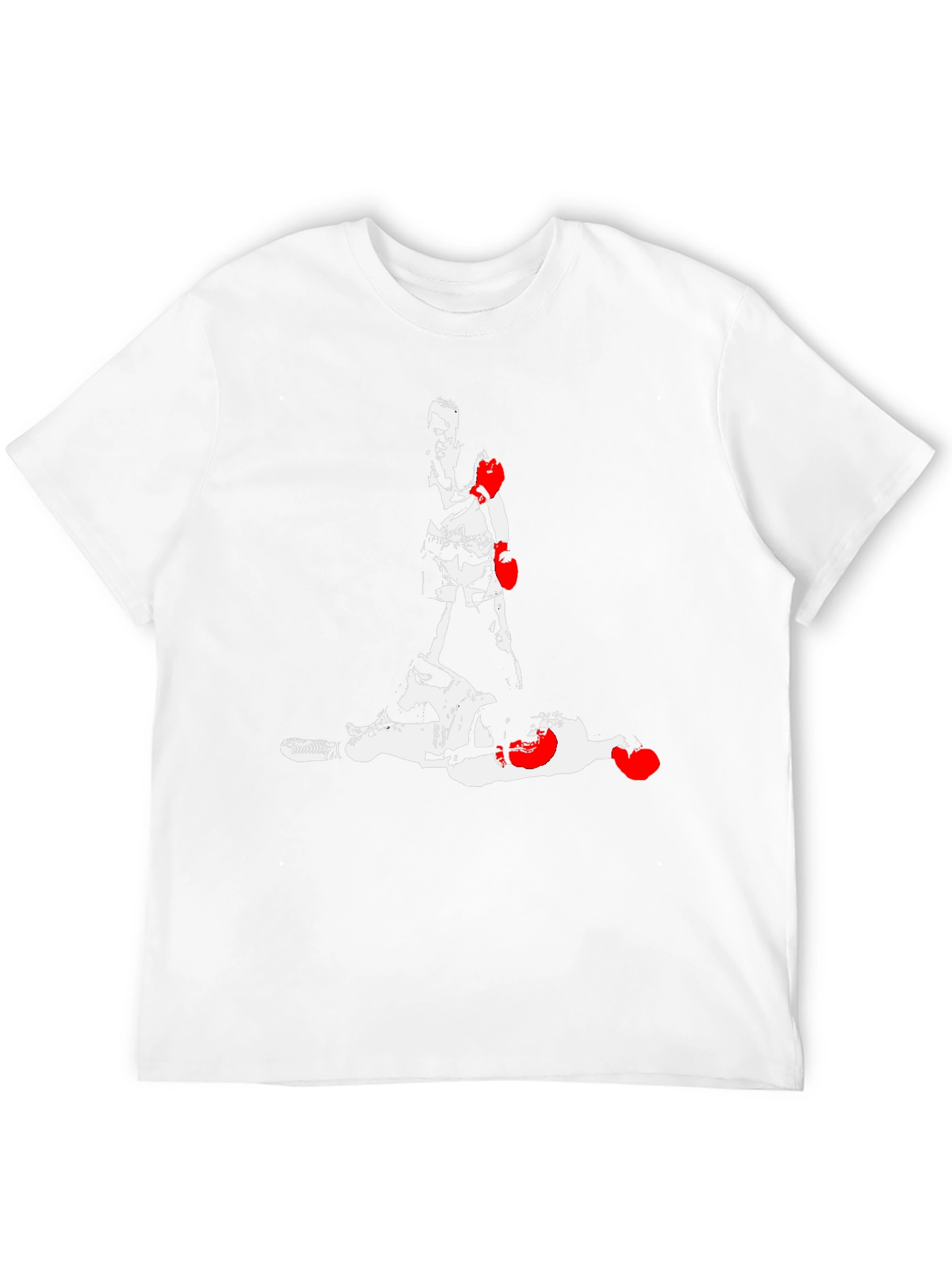 Boxing Graphic Tee - Knockout Design Mens Black T-Shirt