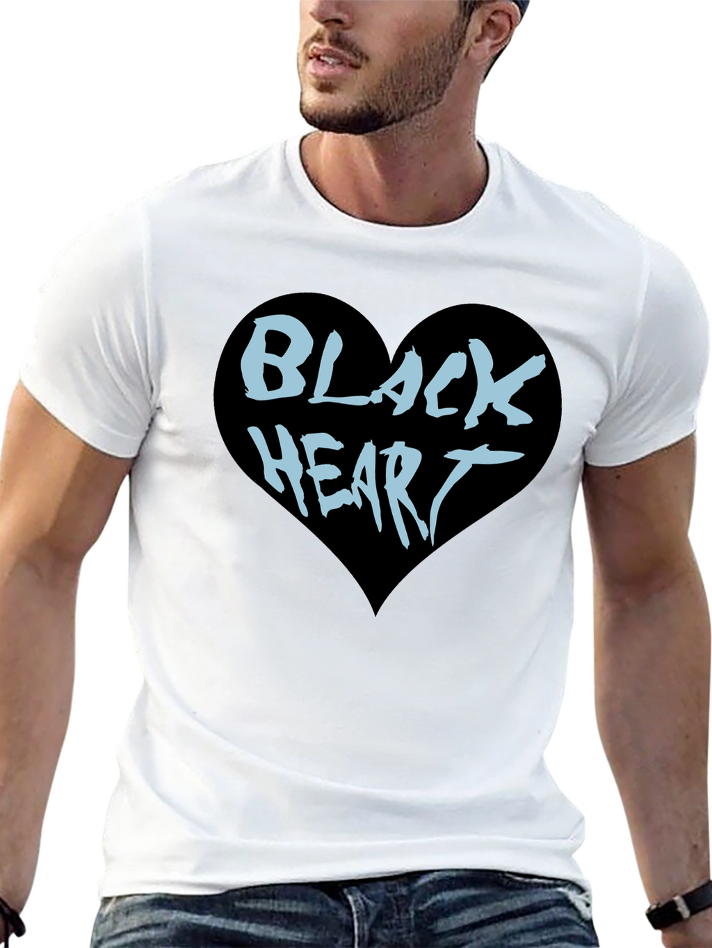 Black Heart Graphic Tee - Cool & Edgy Style