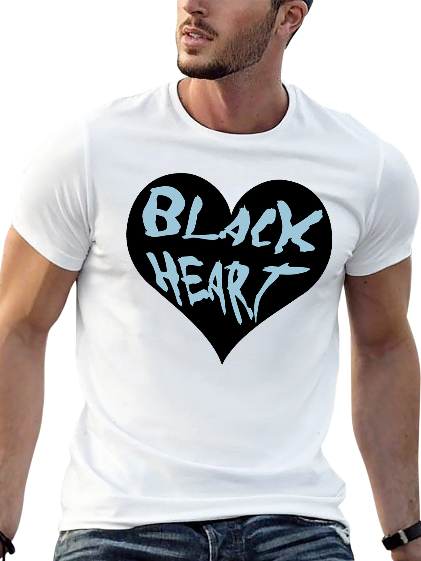 Black Heart Graphic Tee - Cool & Edgy Style
