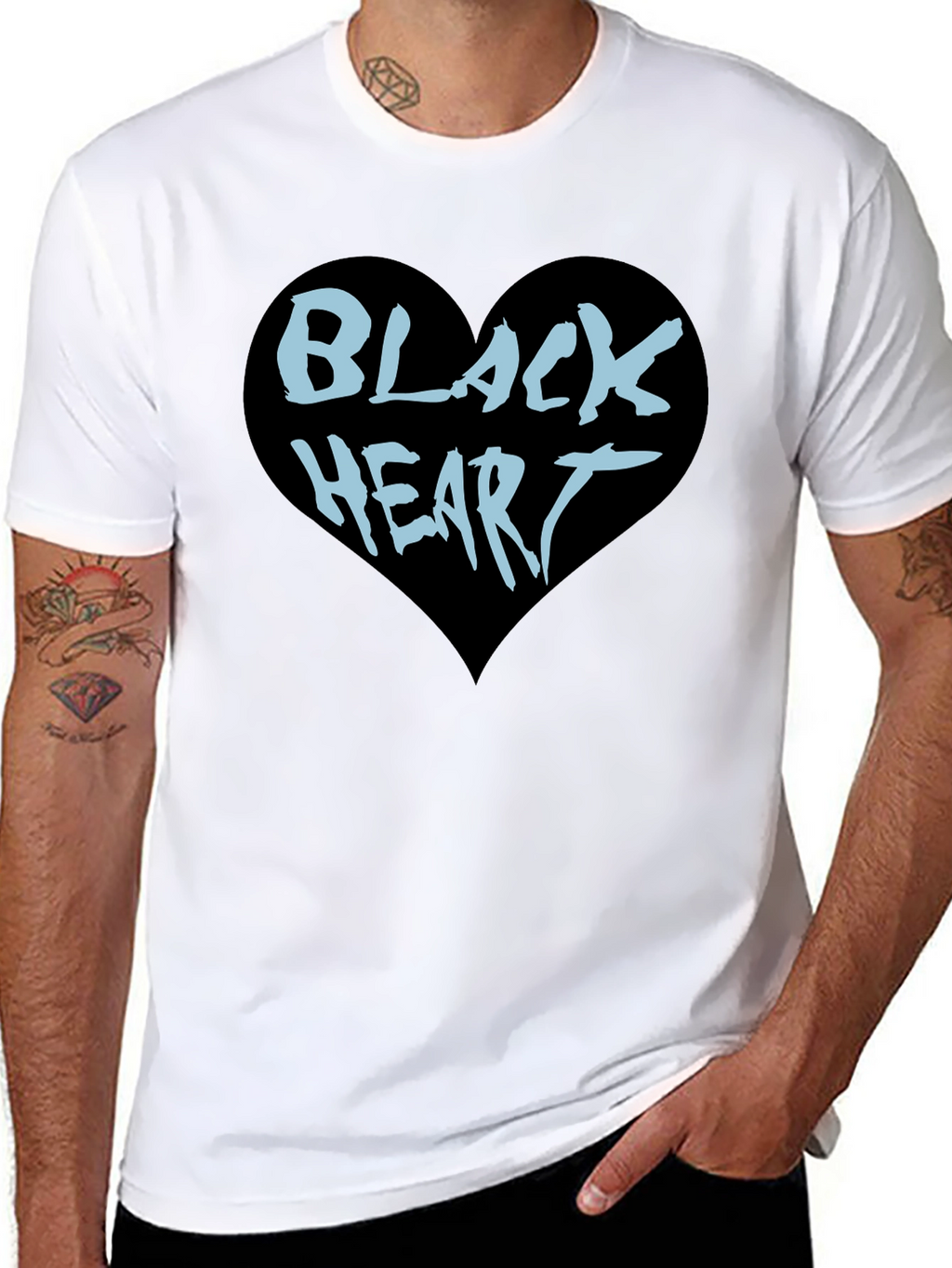 Black Heart Graphic Tee - Cool & Edgy Style