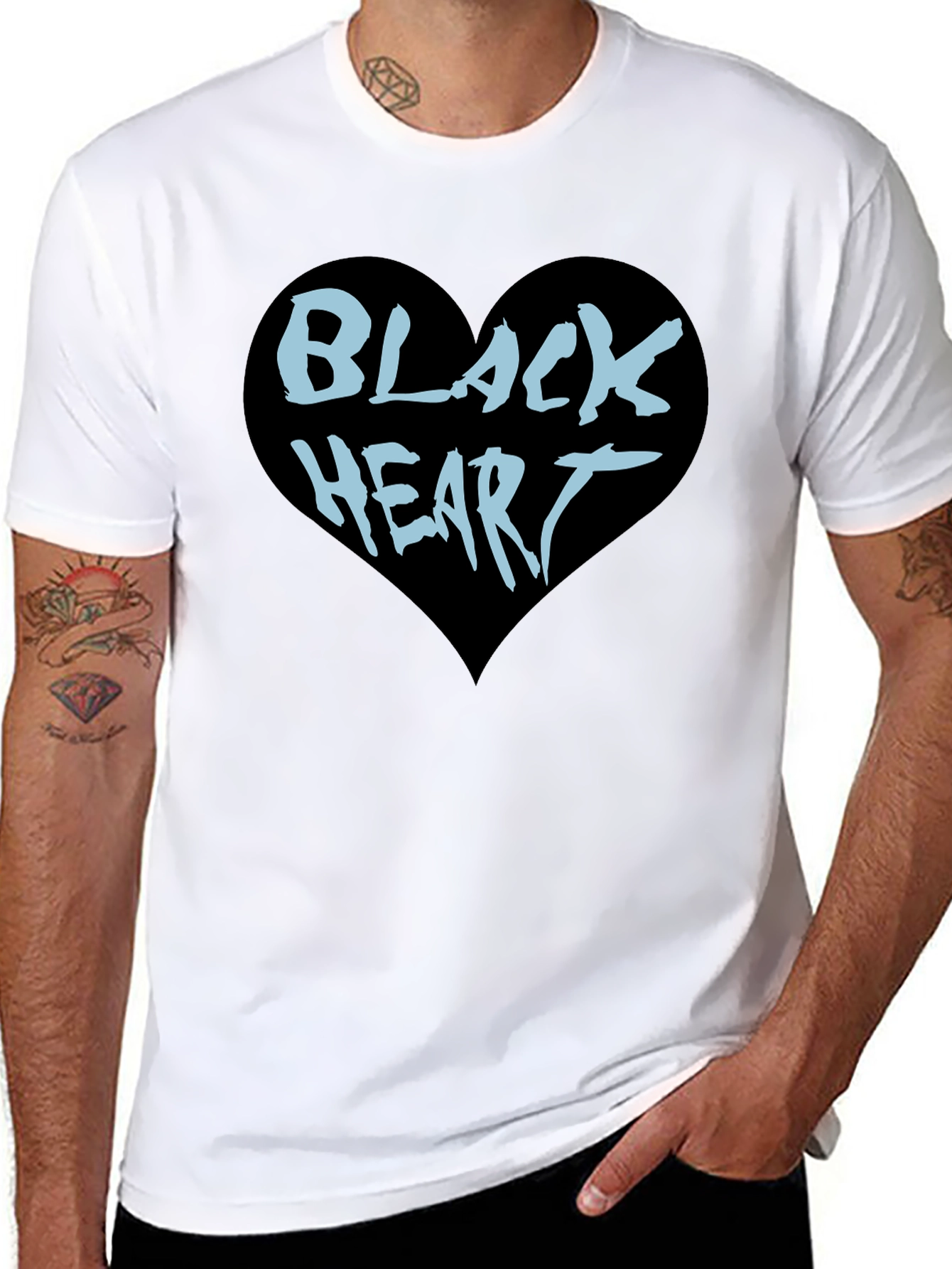 Black Heart Graphic Tee - Cool & Edgy Style