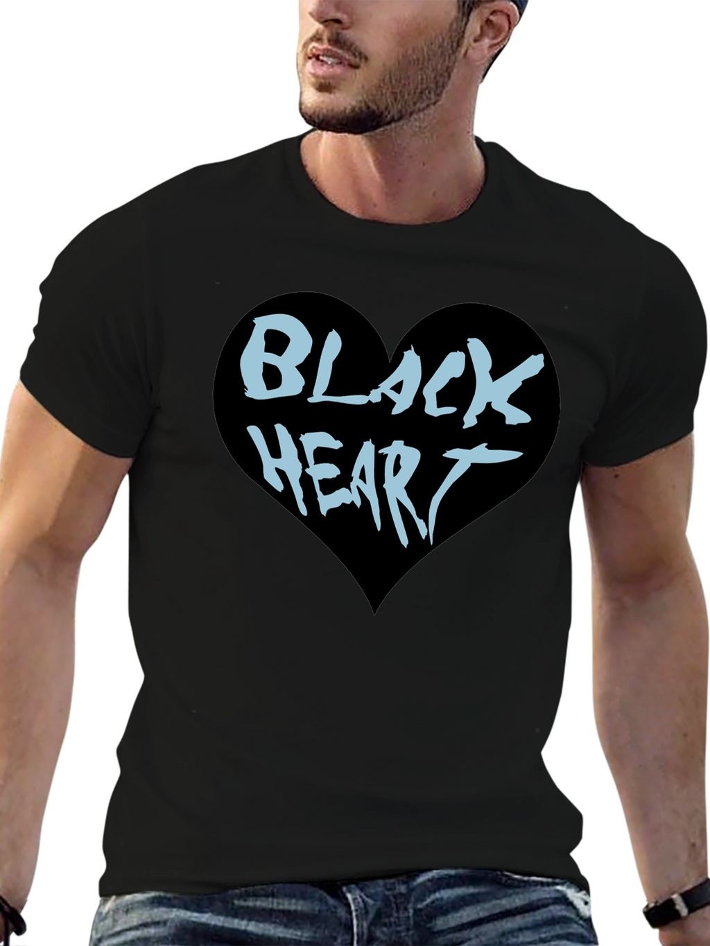 Black Heart Graphic Tee - Cool & Edgy Style