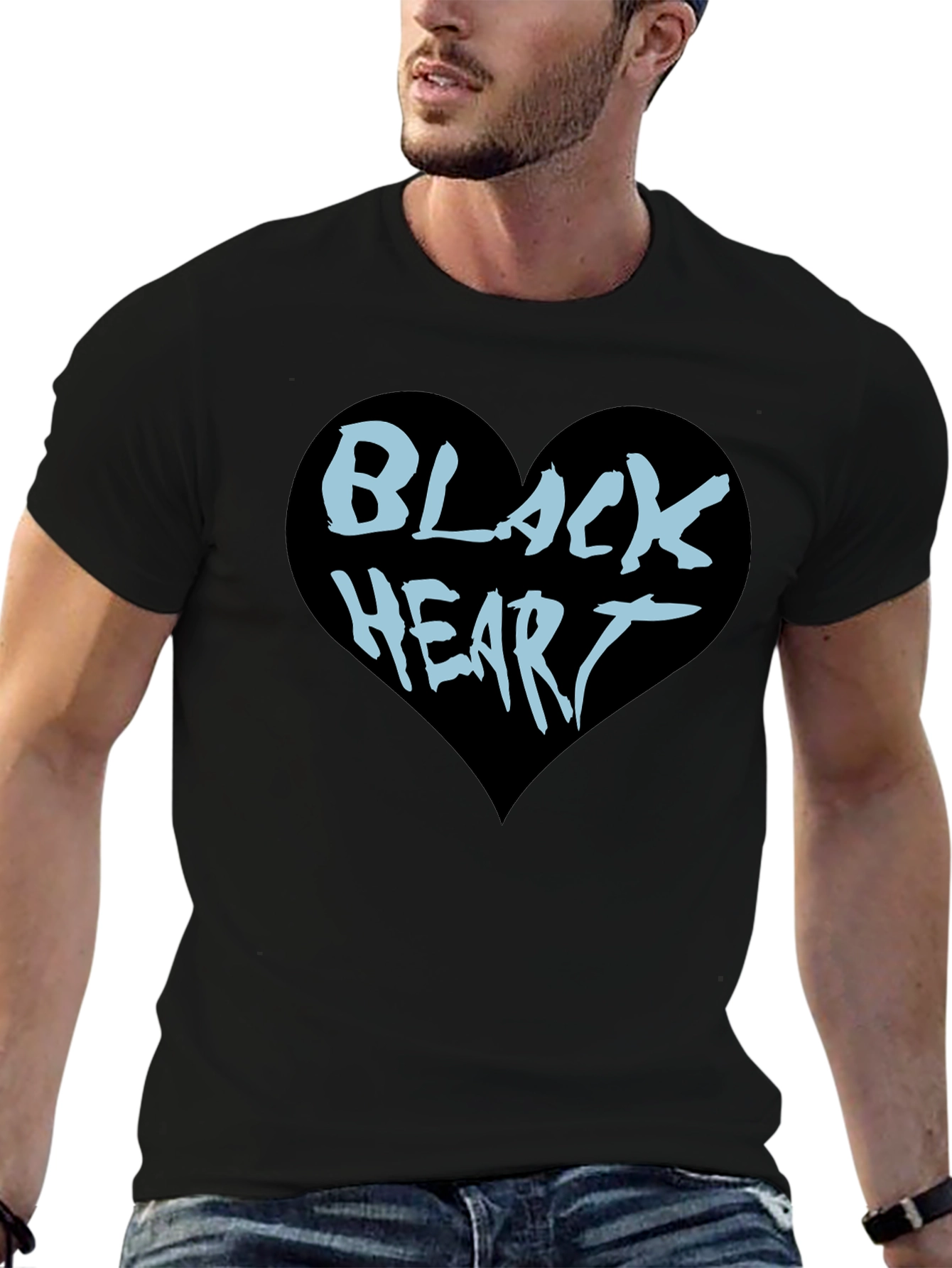 Black Heart Graphic Tee - Cool & Edgy Style